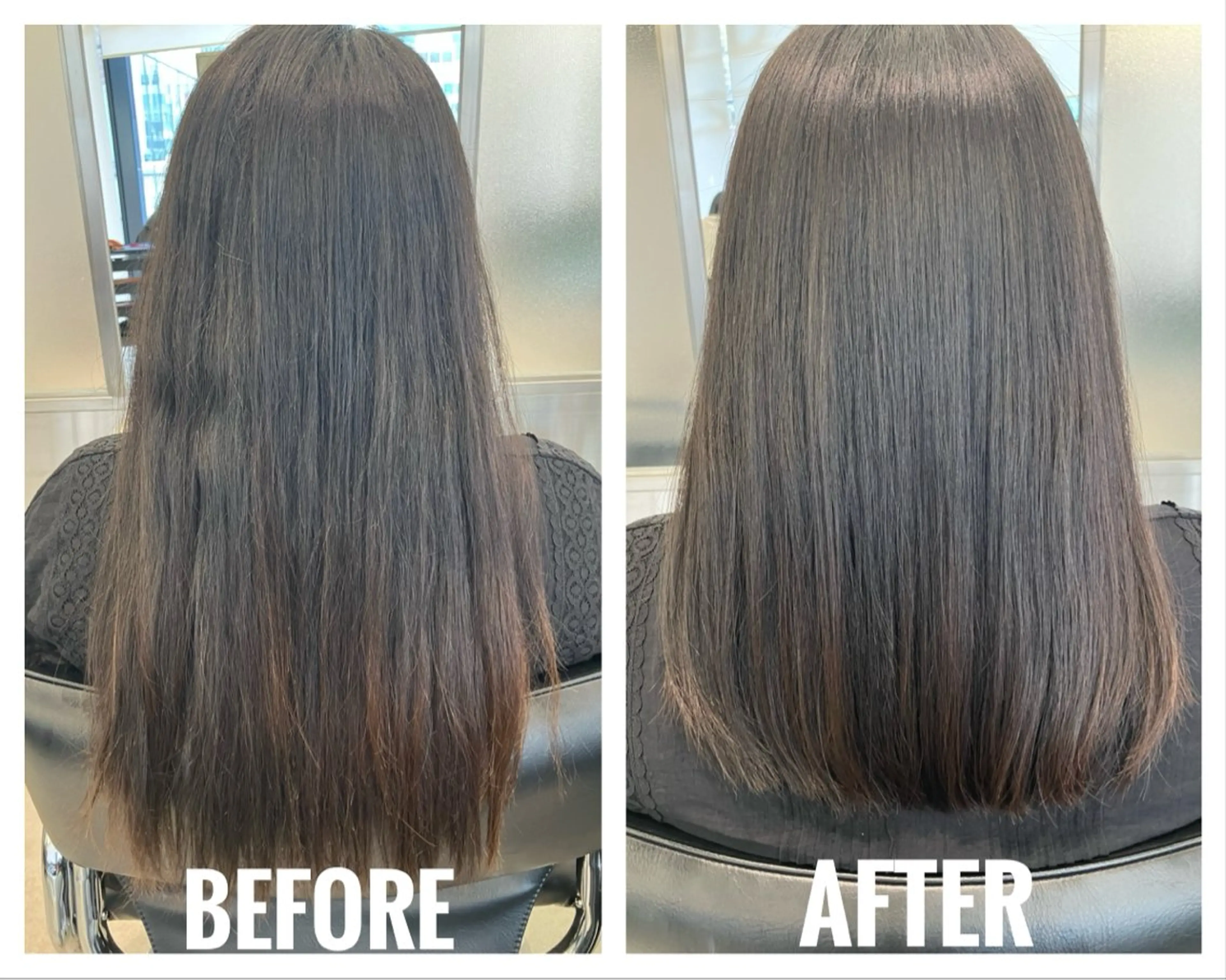 ロング くせ毛 髪質改善 縮毛矯正 トリートメント 酸性ストレート 髪質改善/艶カラー 縮毛矯正/みほのヘアスタイル