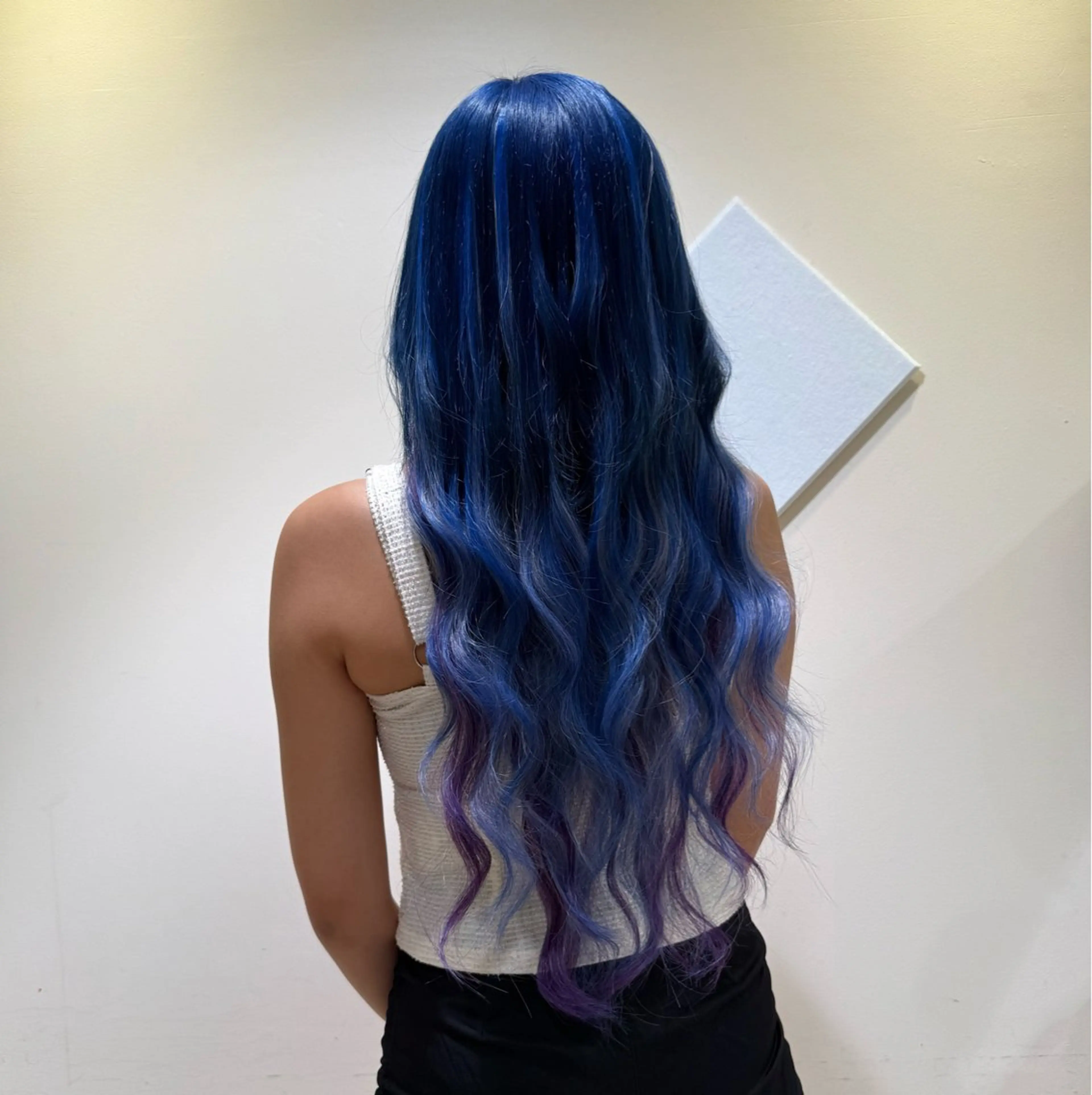 ロング パープルカラー エクステ MIYUN🌙 エクステフリーランスのヘアスタイル
