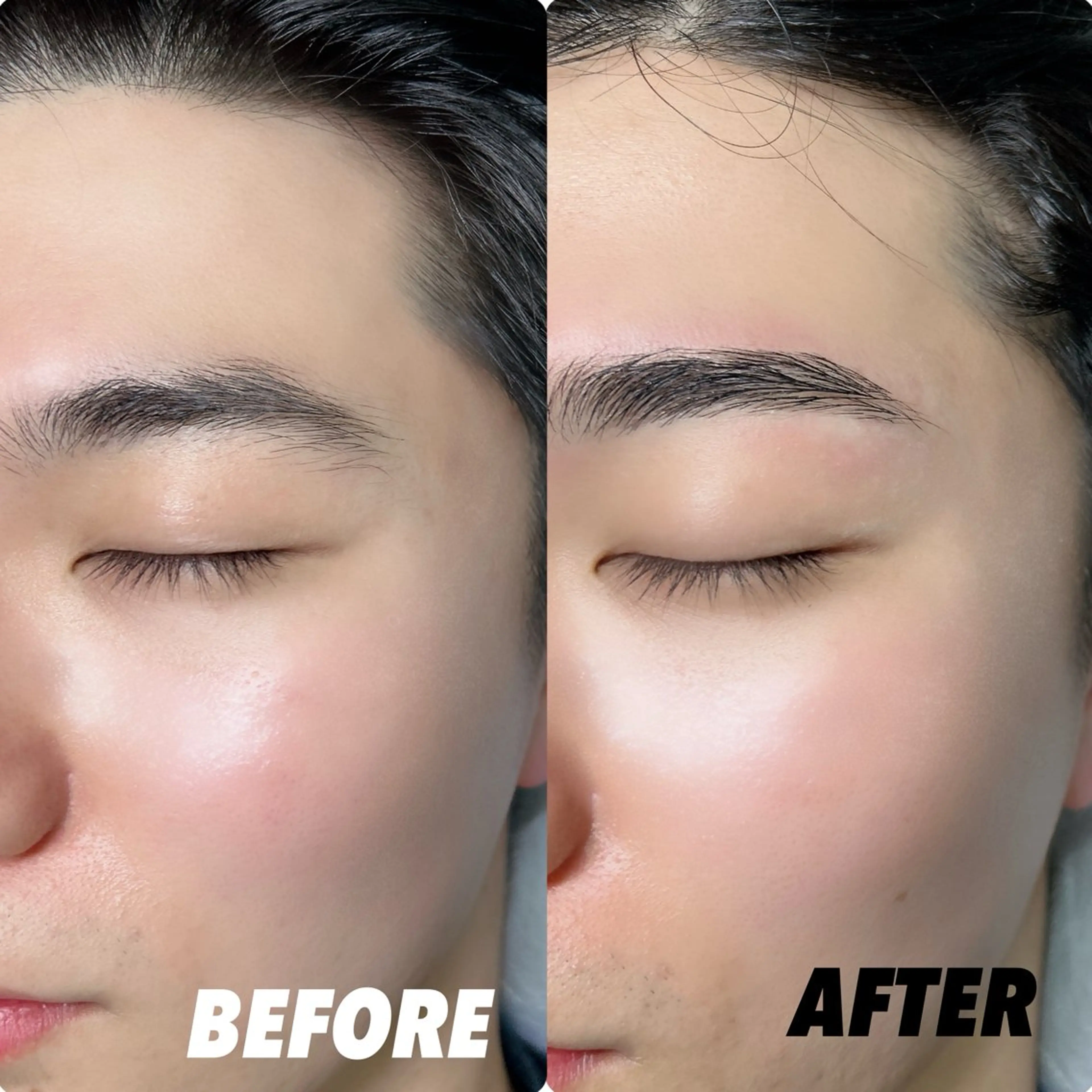 メンズ アイブロウ ハリウッドブロウリフト EYELA南森町 帆乃佳✌︎¨̮のマツエク・マツパデザイン