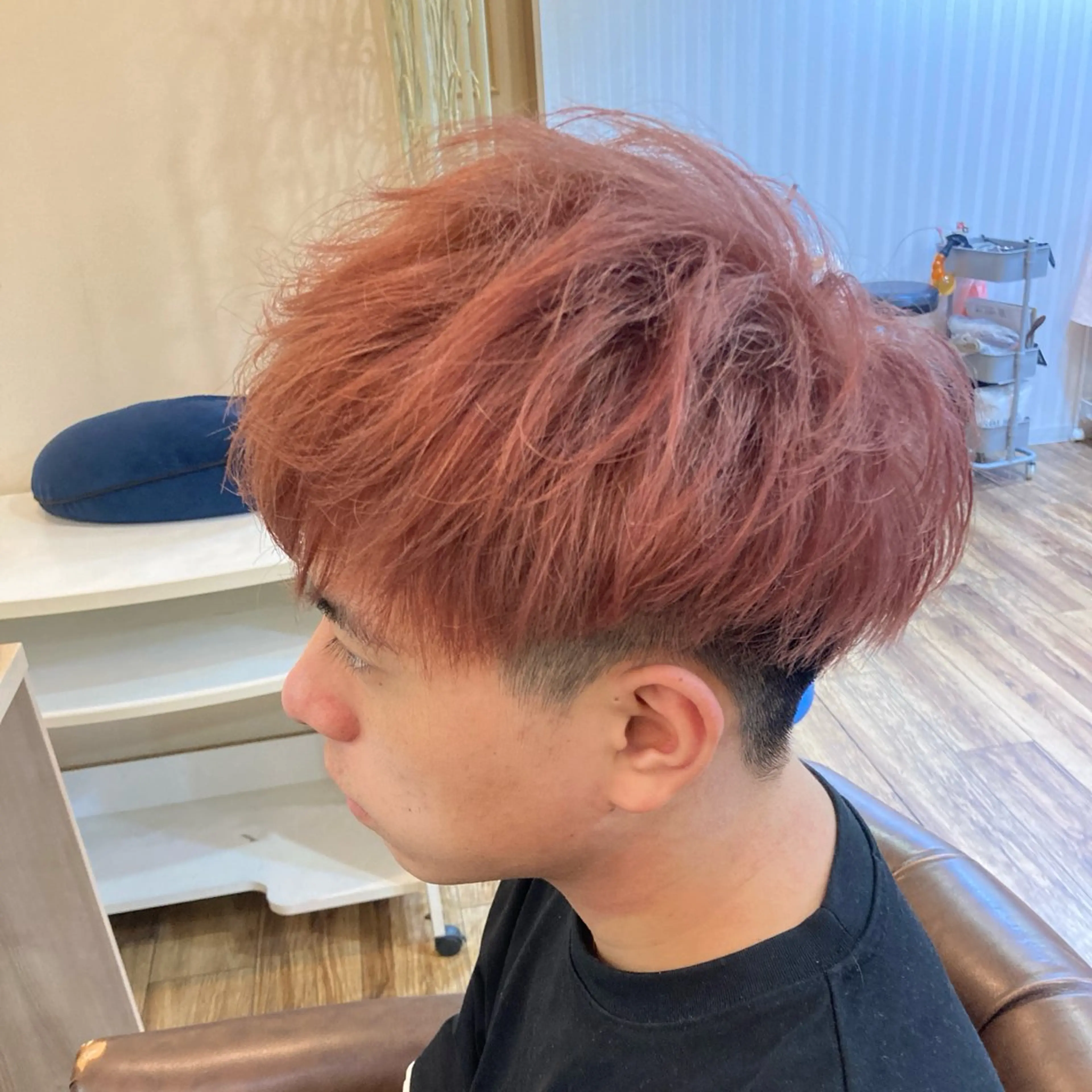 カラー メンズ マッシュ 藤野 友杏那のヘアスタイル