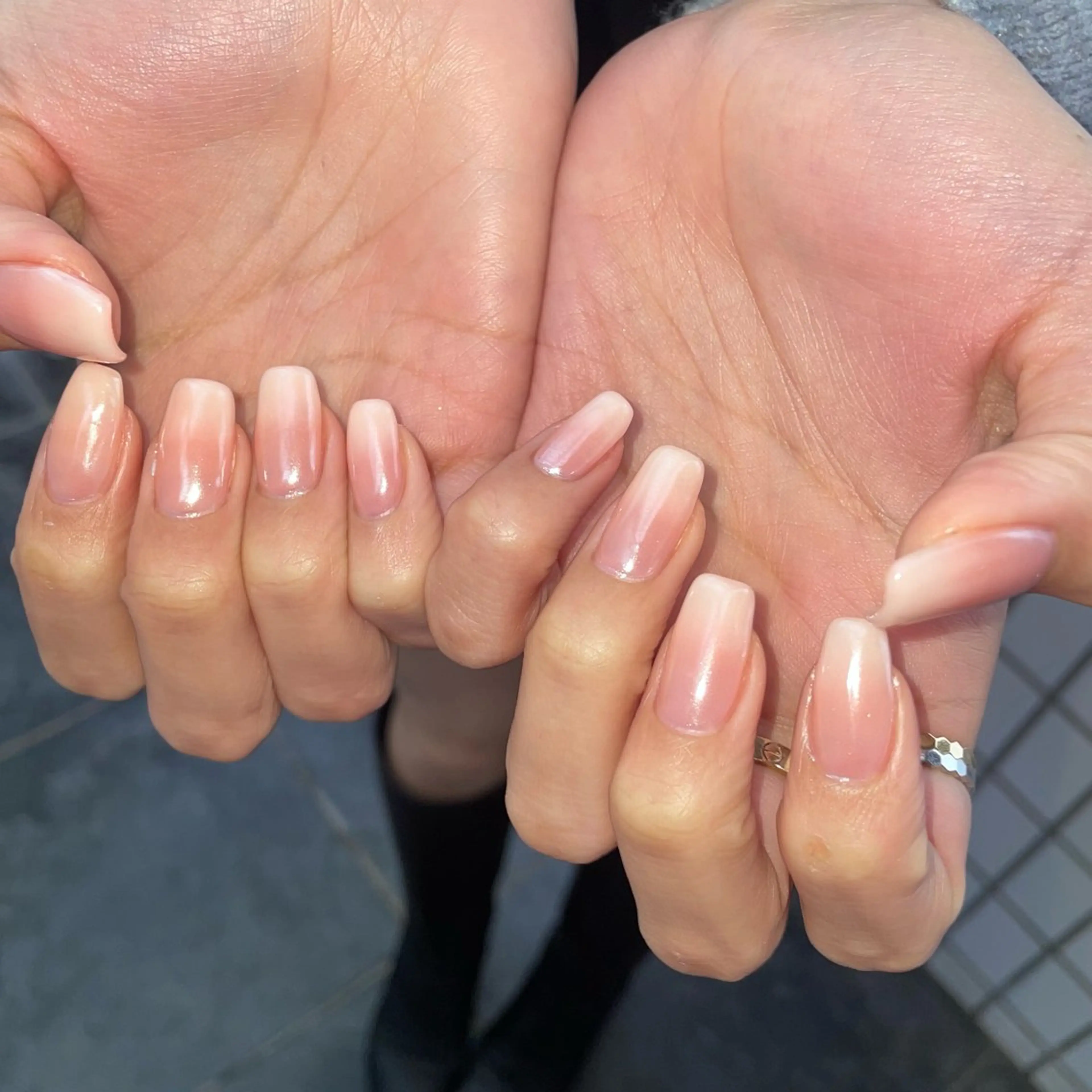 ネイル オーロラネイル ハンドネイル Nail ヌシん家 AKANEのネイルデザイン
