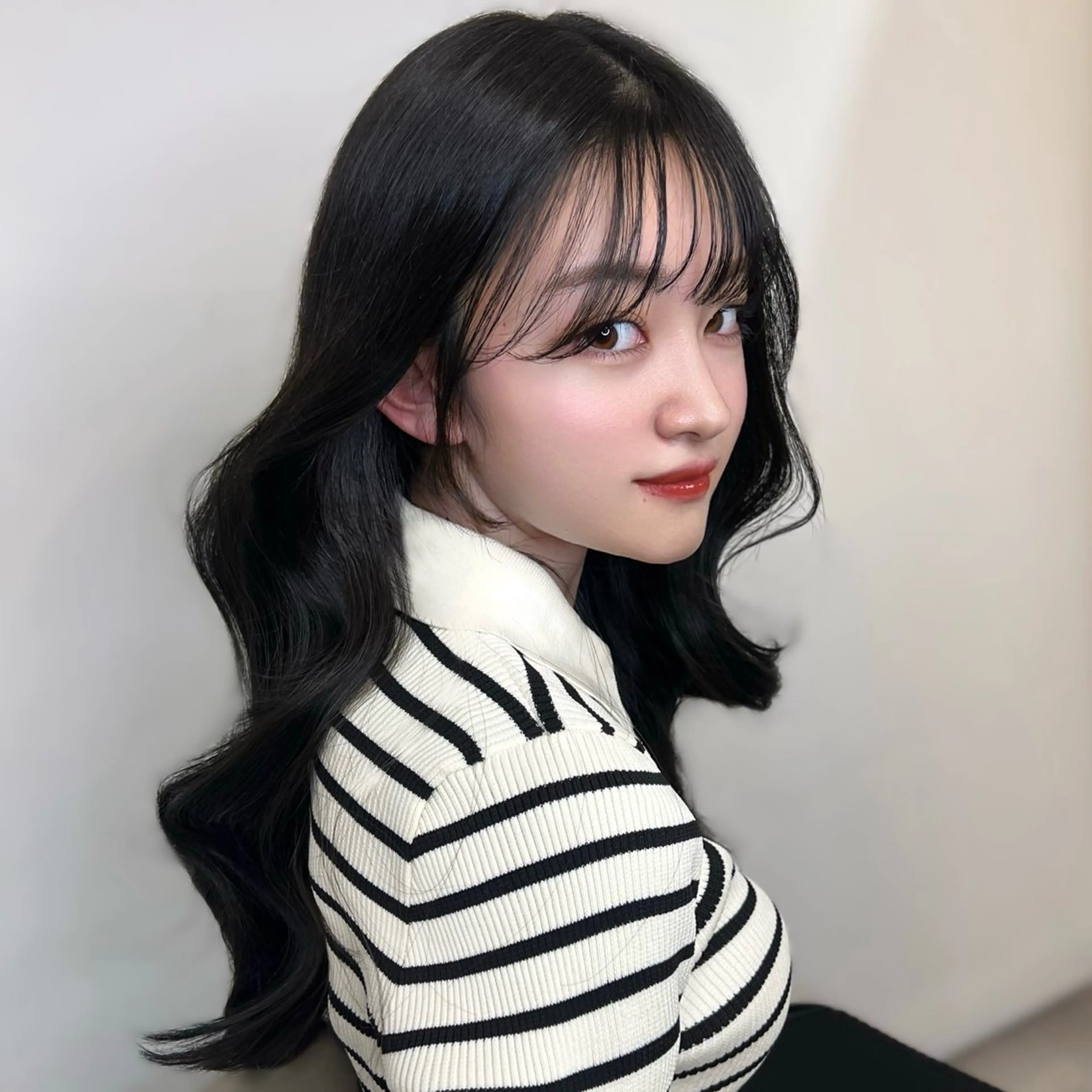 ロング カラー 黒髪 韓国風ヘア 🏅韓国ヘア/新宿/ レイヤー/KSukeのヘアスタイル