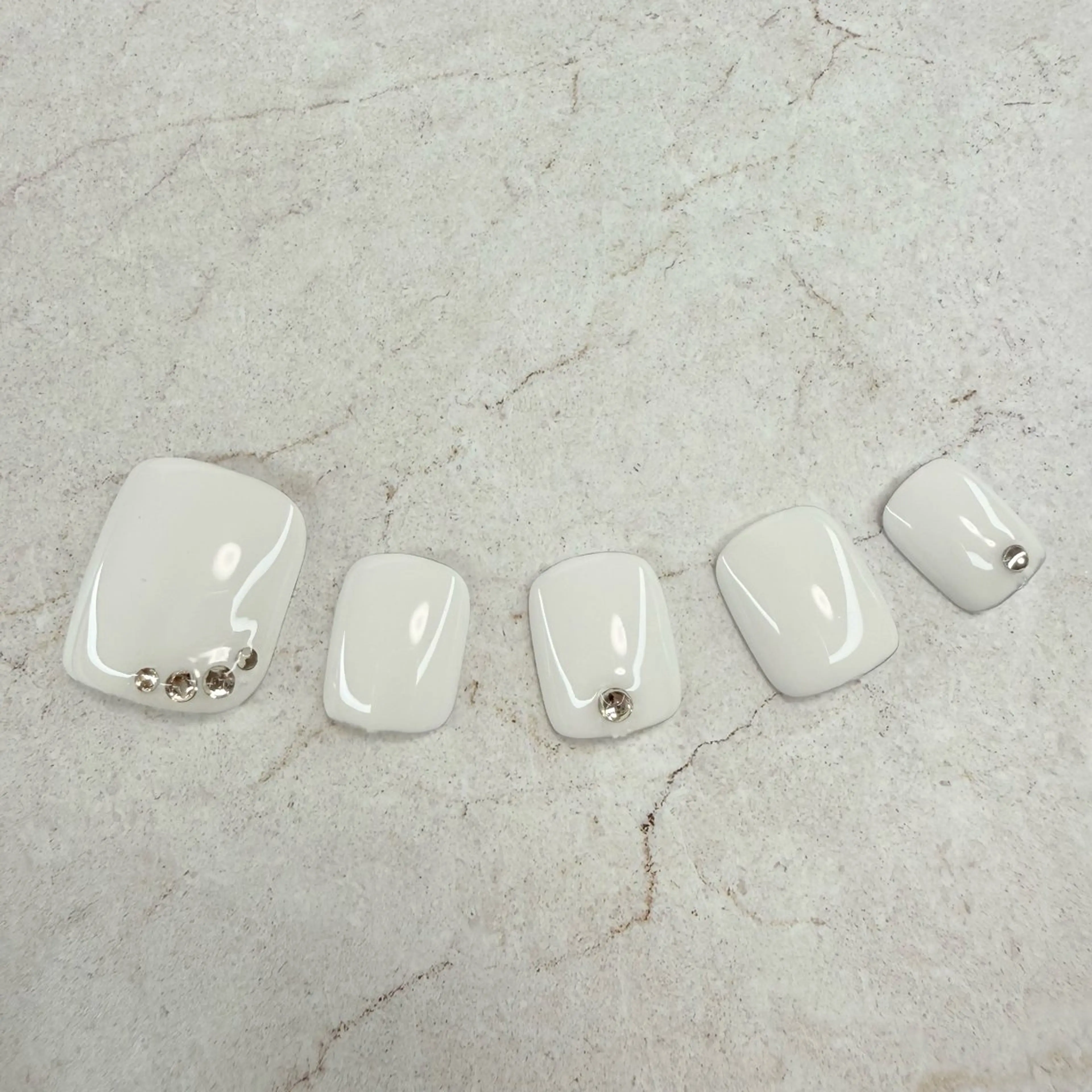 フットネイルワンカラーの写真