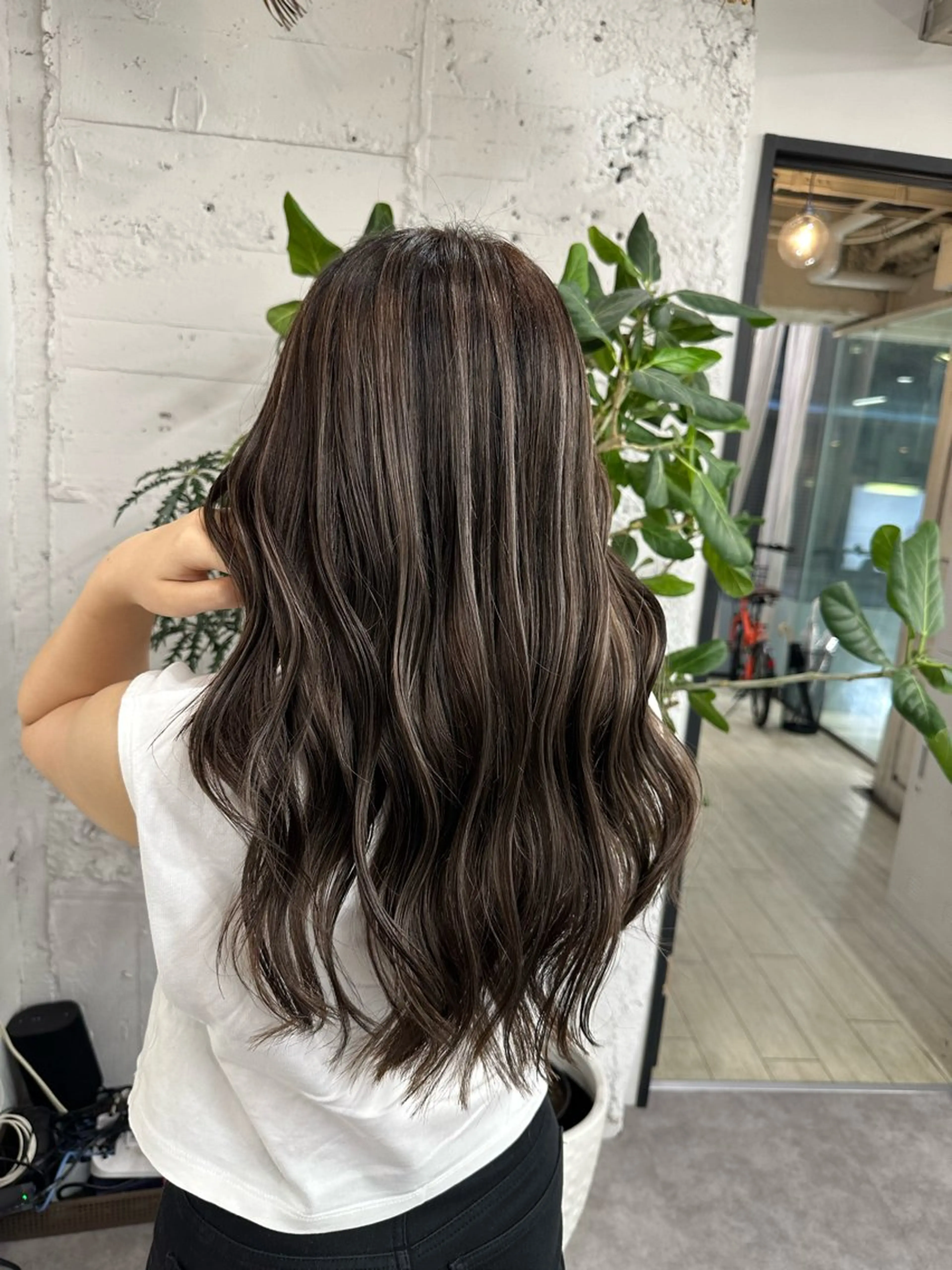 ロング ダブルカラー✨️ 五島桜樫のヘアスタイル