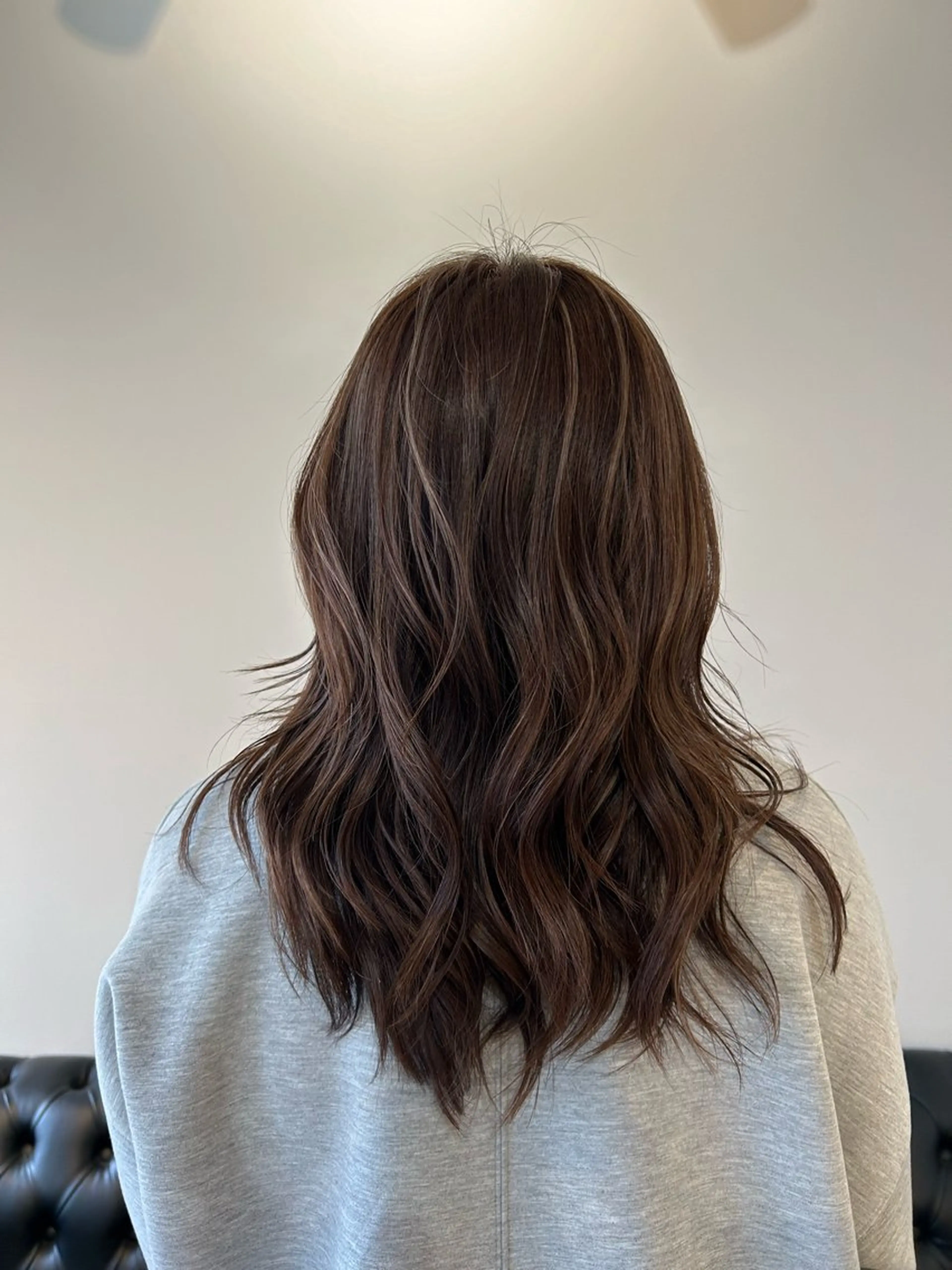 ロング ハイライト ヘアカラー トリートメント miyu/ヘアセット ブリーチモデル募集中のヘアスタイル