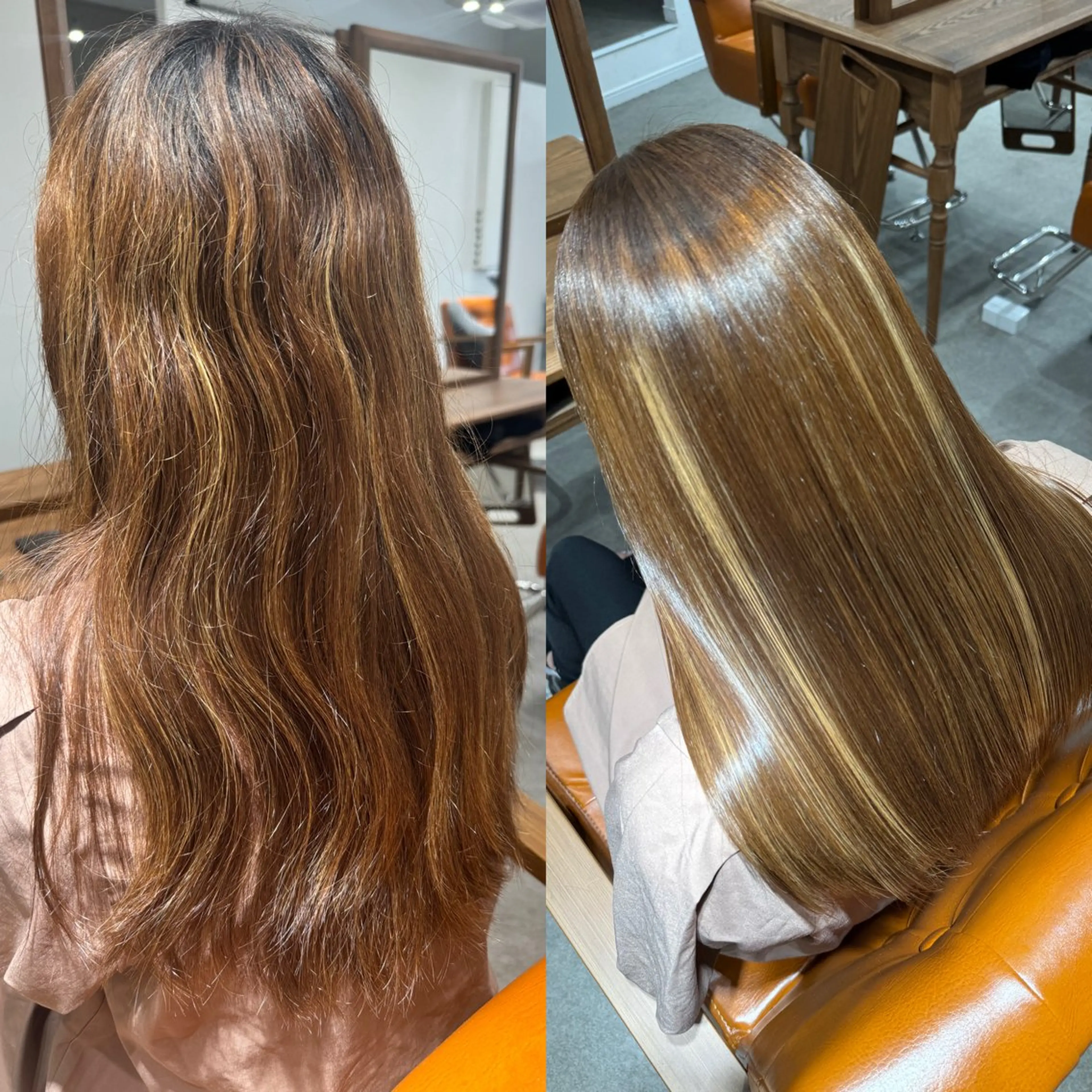 ロング カット 縮毛矯正 トリートメント 髪質改善縮毛✨ 泉谷彪芽のヘアスタイル