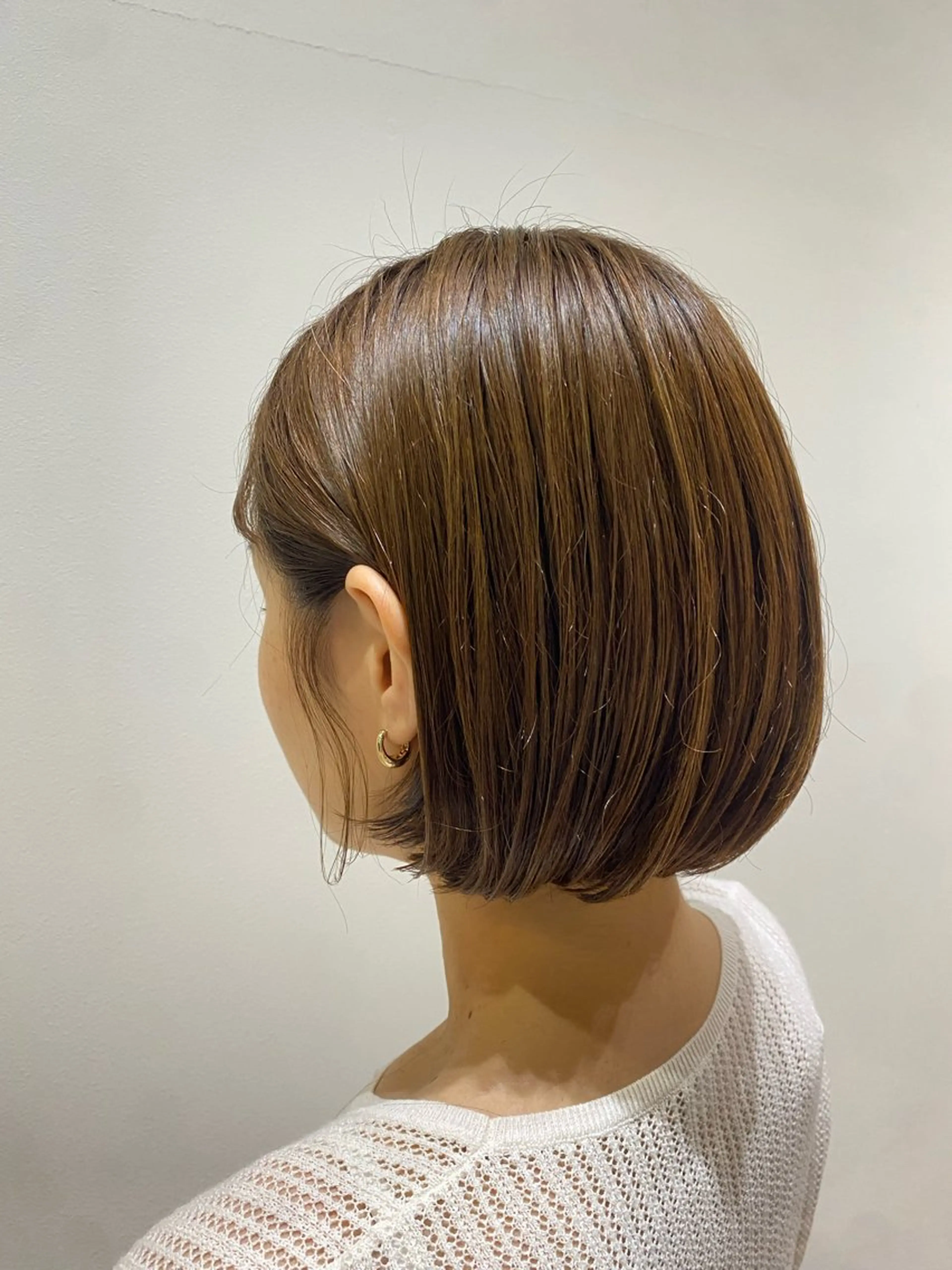 ショート ボブ くせ毛 カット ヘアカラー トリートメント ♡オシャ髪♡AI ✂️newi町田のヘアスタイル
