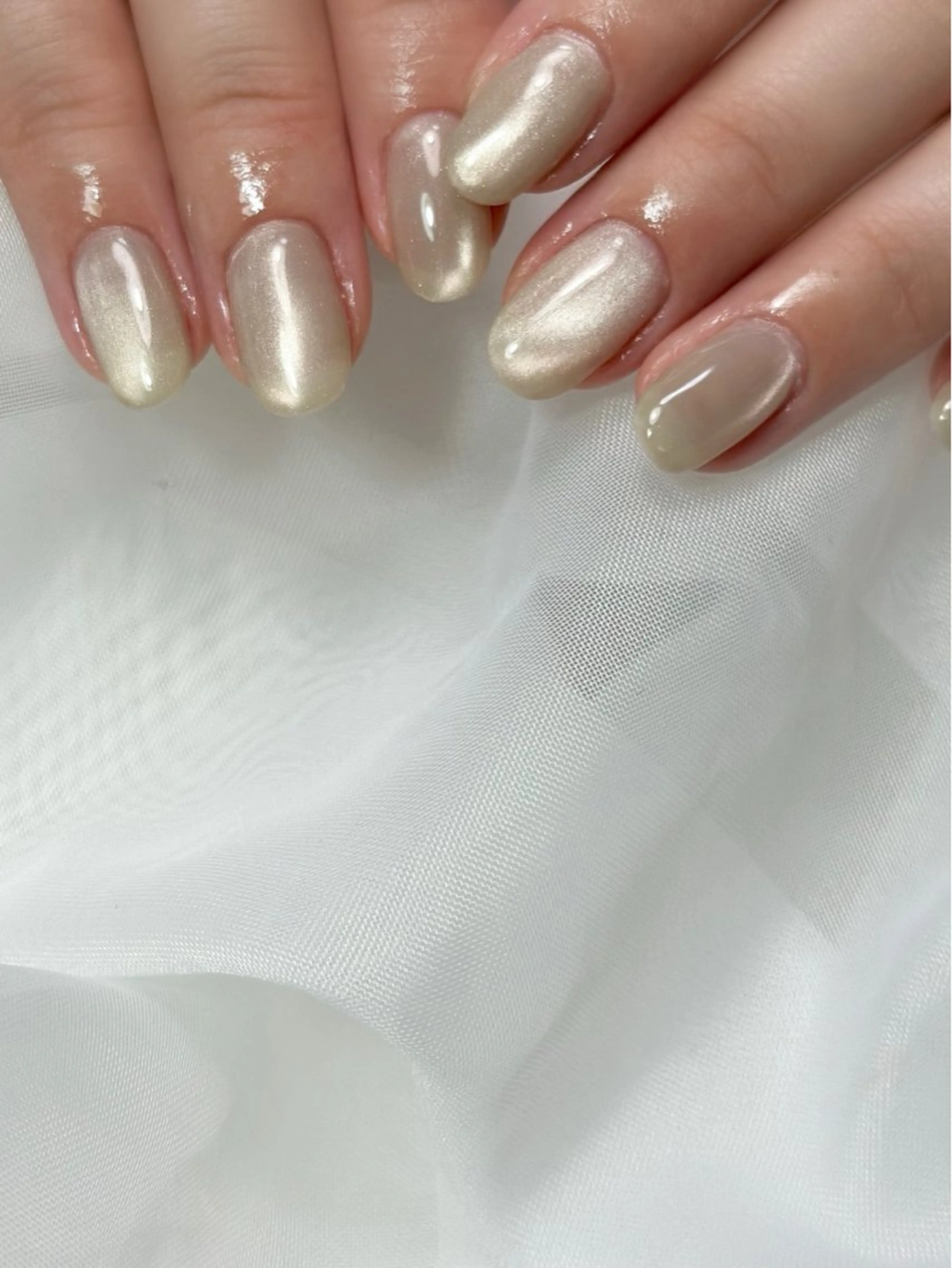 ネイル マグネットネイル ワンカラーネイル bibiwoo Ayakoのネイルデザイン