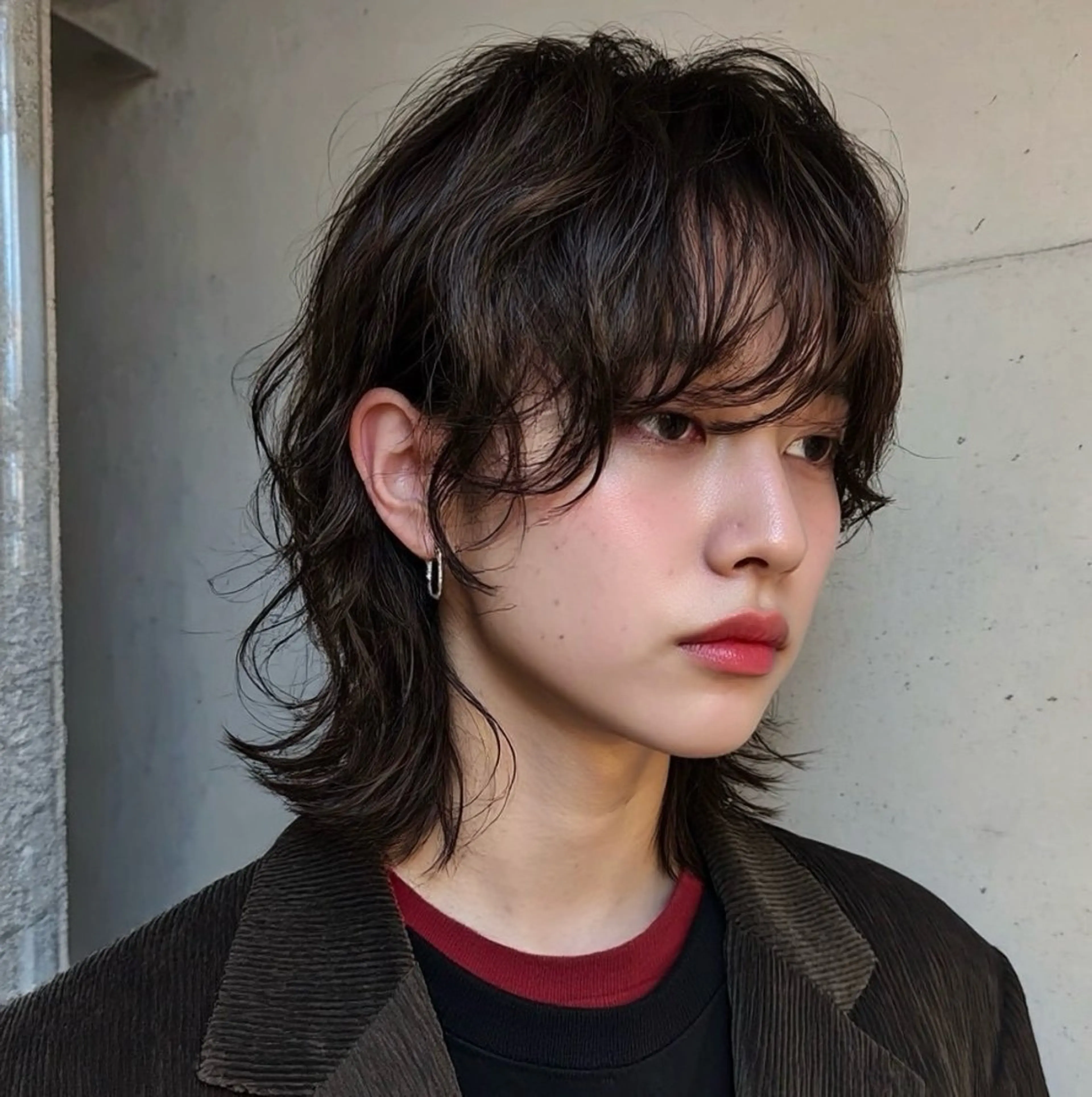 パーマ RIN パーマ/暖色カラーのヘアスタイル