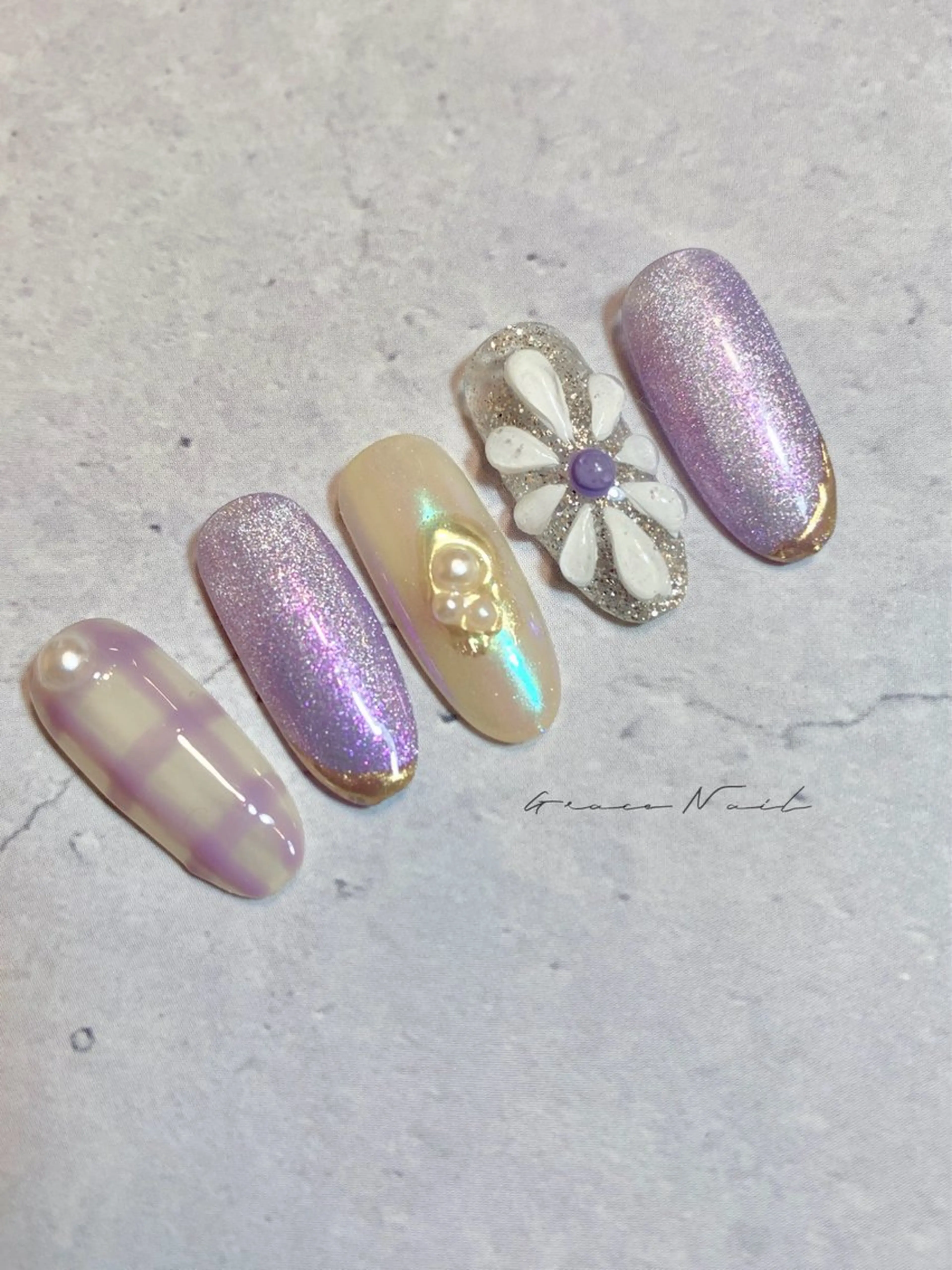 ネイル ハンドネイル ☆*｡Grace Nail｡*☆のネイルデザイン