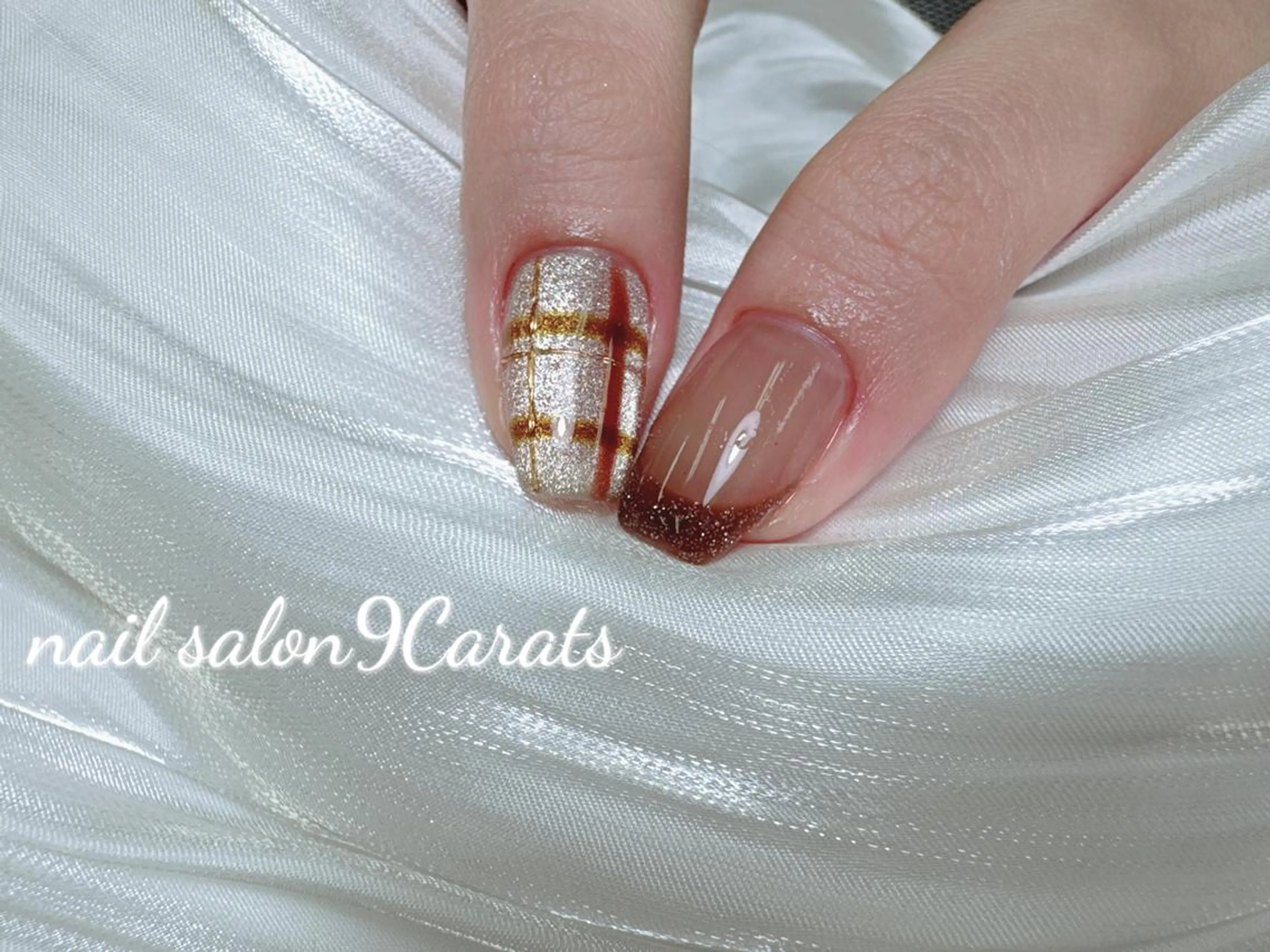 ネイル 💜ワンホンネイル ナインカラット💎のネイルデザイン