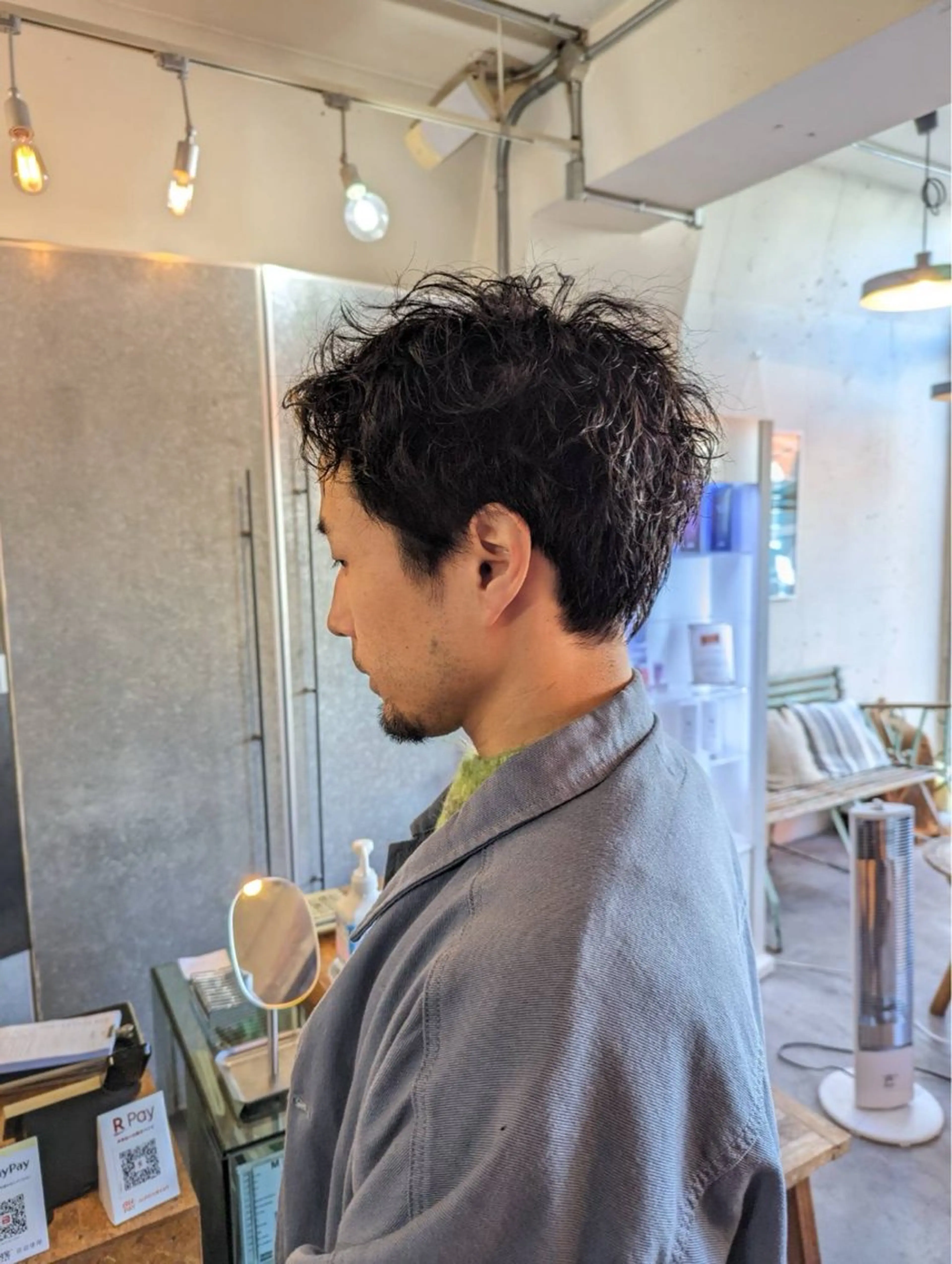 ショート パーマ メンズ ショートレイヤー メンズパーマ メンズショート レイヤーカット ショートヘア ✨️ボブカット中村 真緒✨️のヘアスタイル