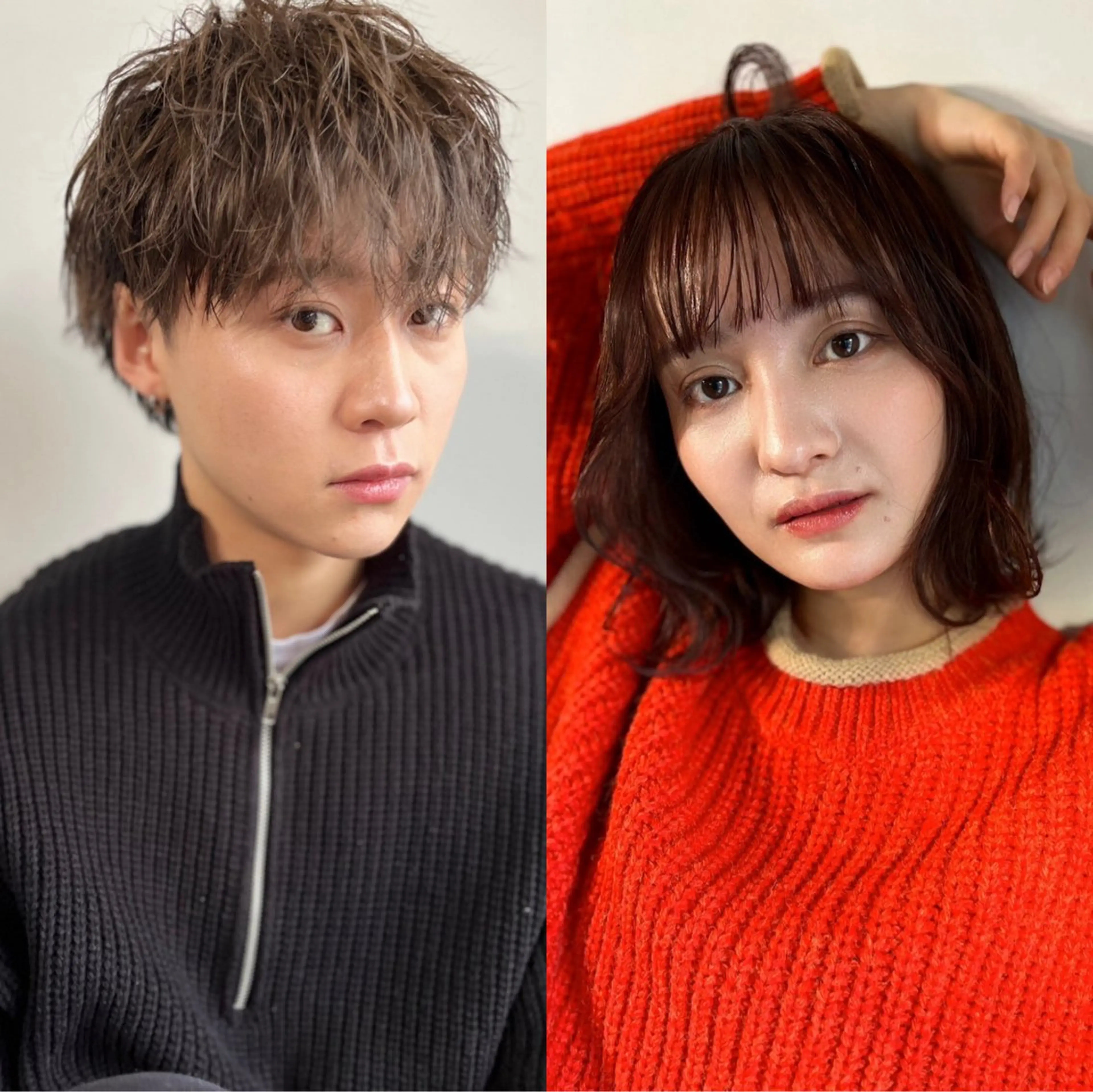 ショート カラー パーマ メンズ ダブルカラー/ 艶髪/SHISEIのヘアスタイル