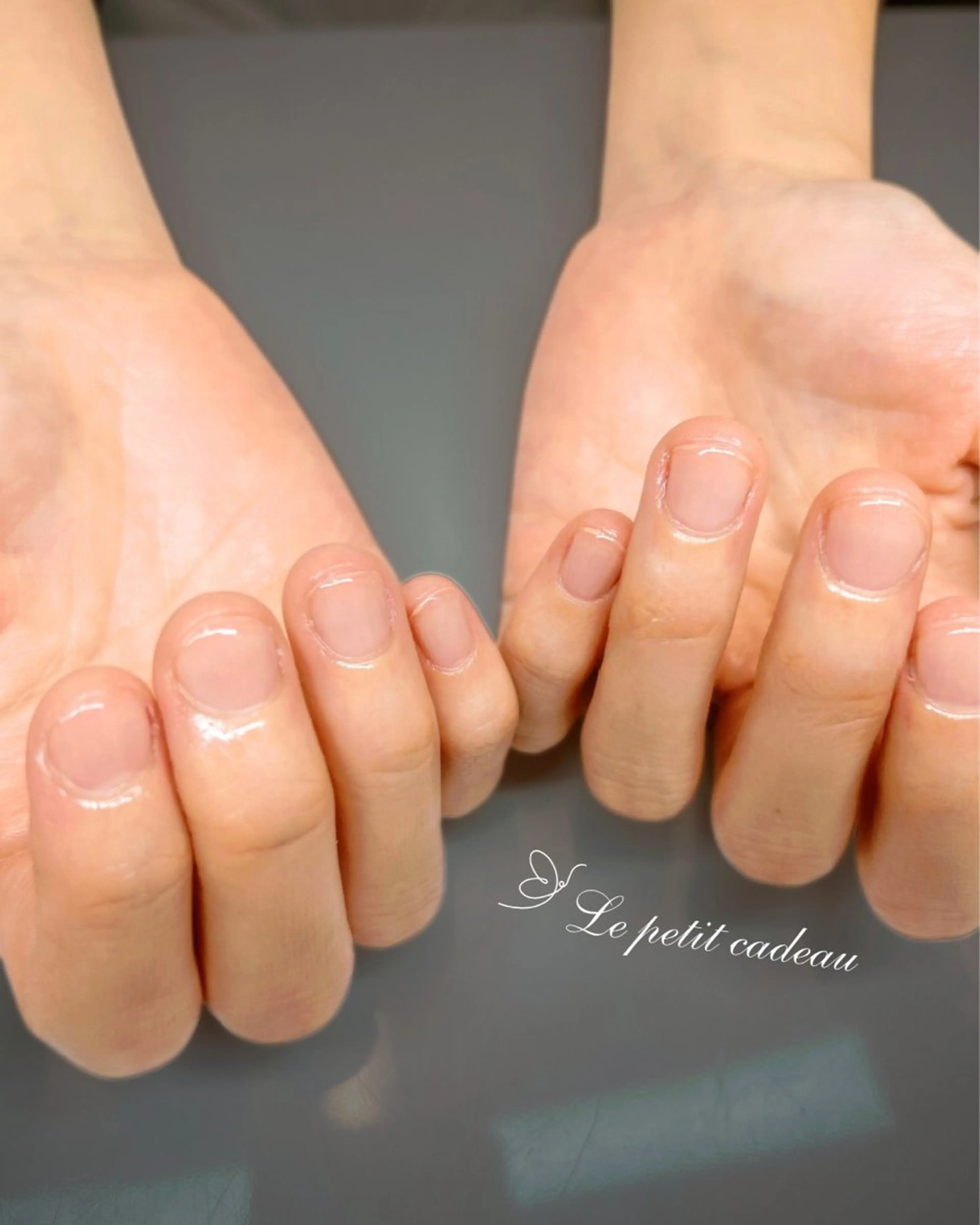 ネイル クリアネイル ジェルネイル ハンドネイル 栗山 カンナのネイルデザイン