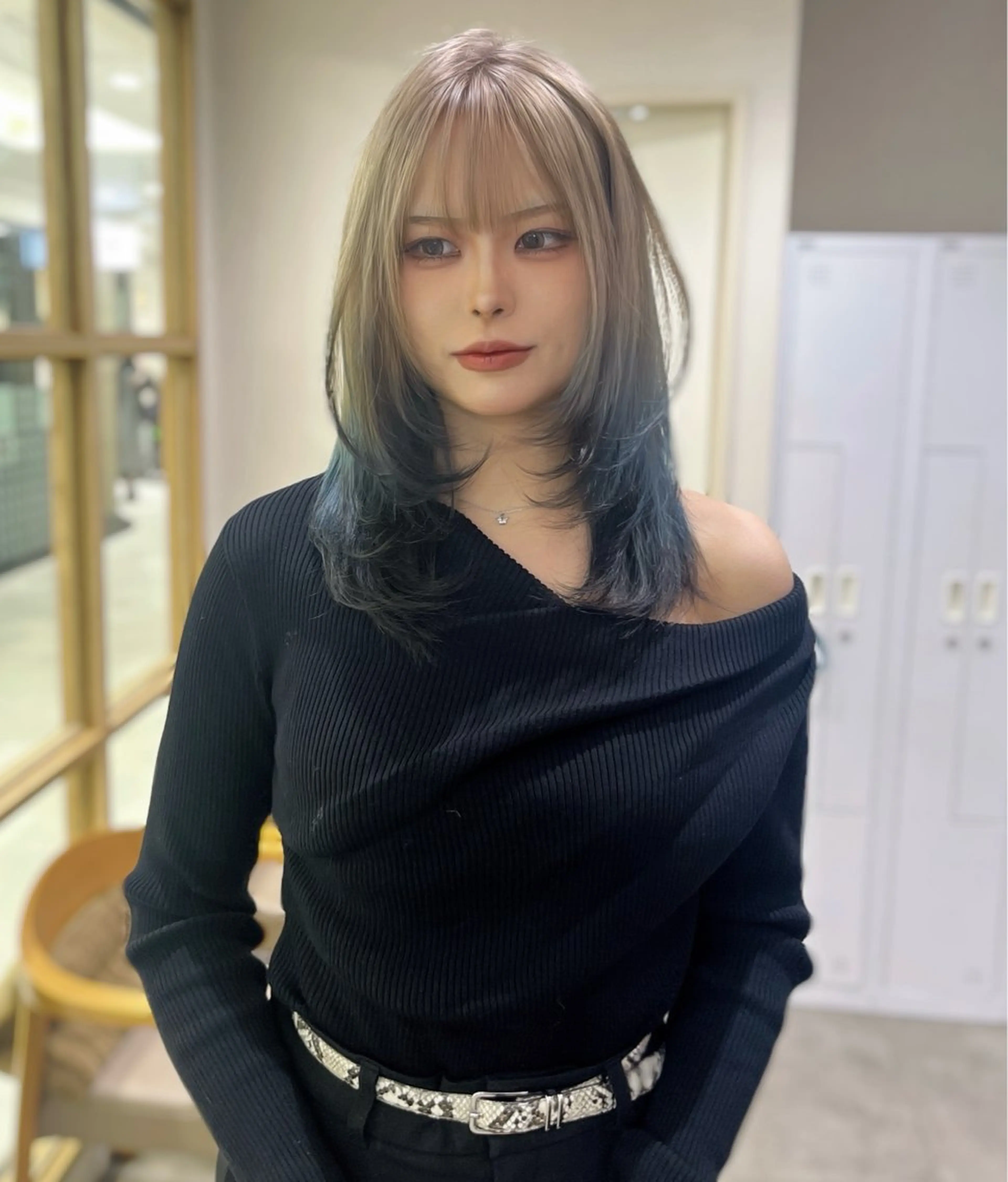 カラー カット ヘアカラー 河原 楓樹のヘアスタイル