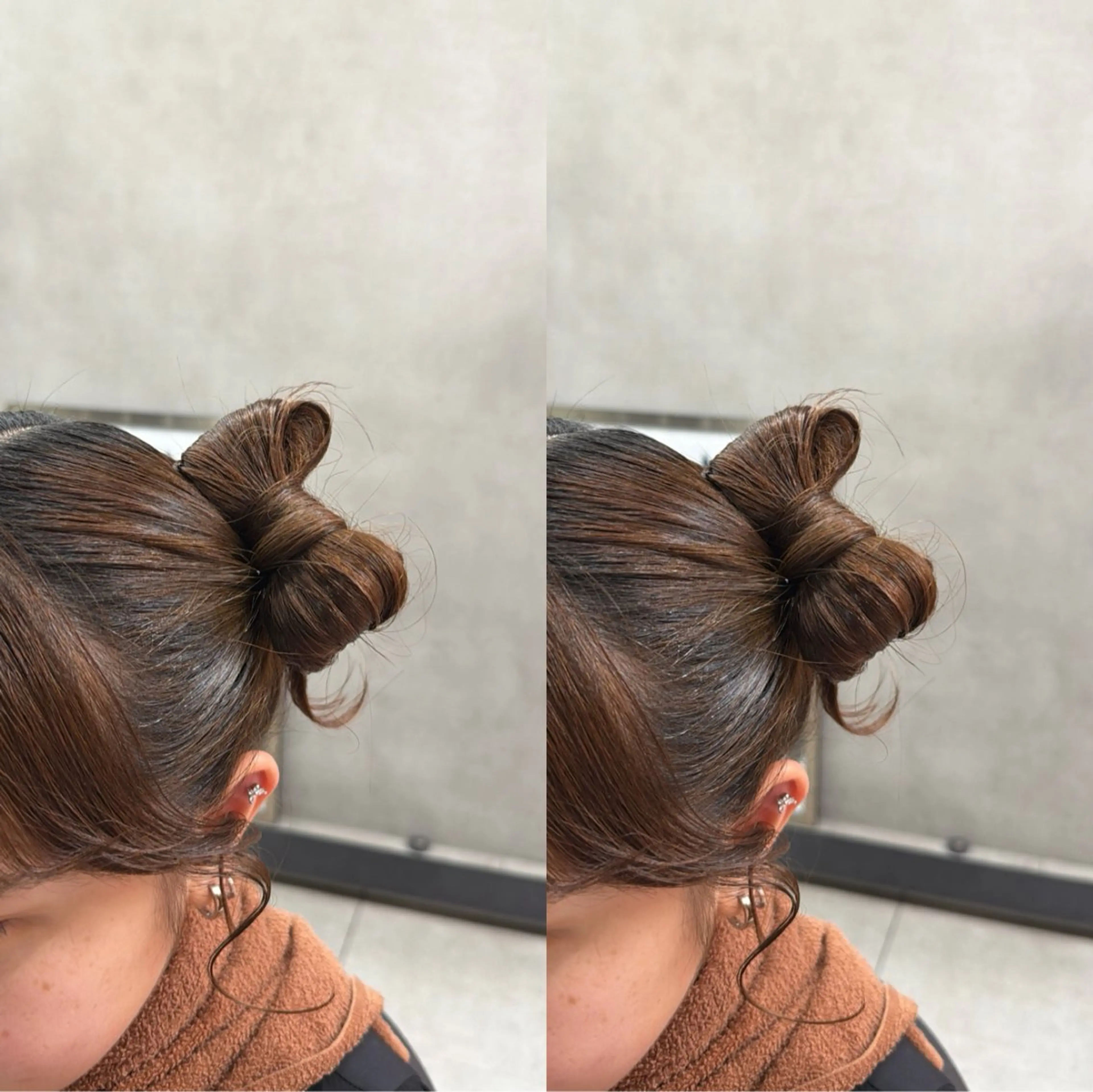 ミディアム ヘアアレンジ ヘアセット 梅田茶屋町ヘアセット 🎀RIONA🎀のヘアスタイル
