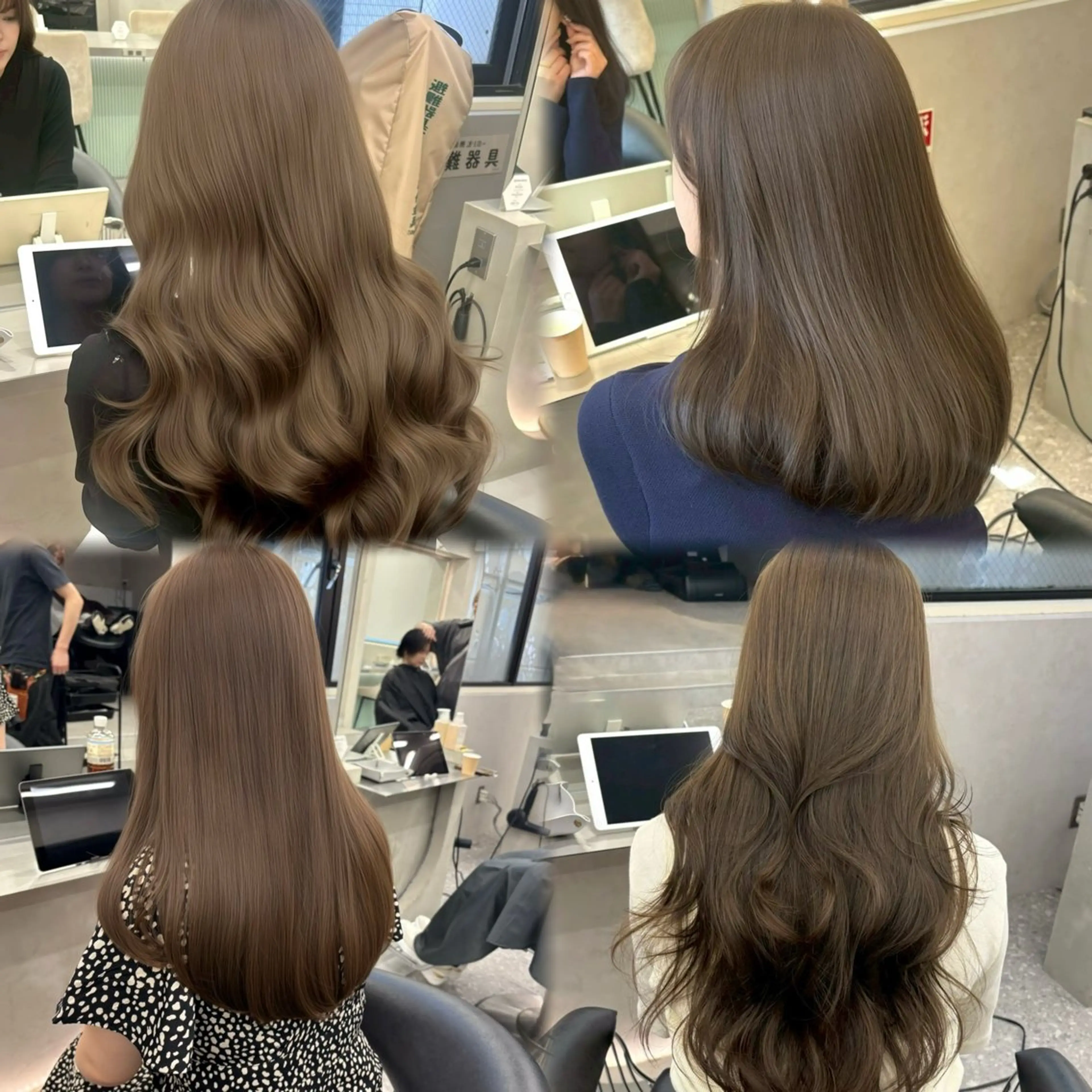 セミロング カラー ヘーゼル ヘアカラー 透明感カラー/ りおのヘアスタイル