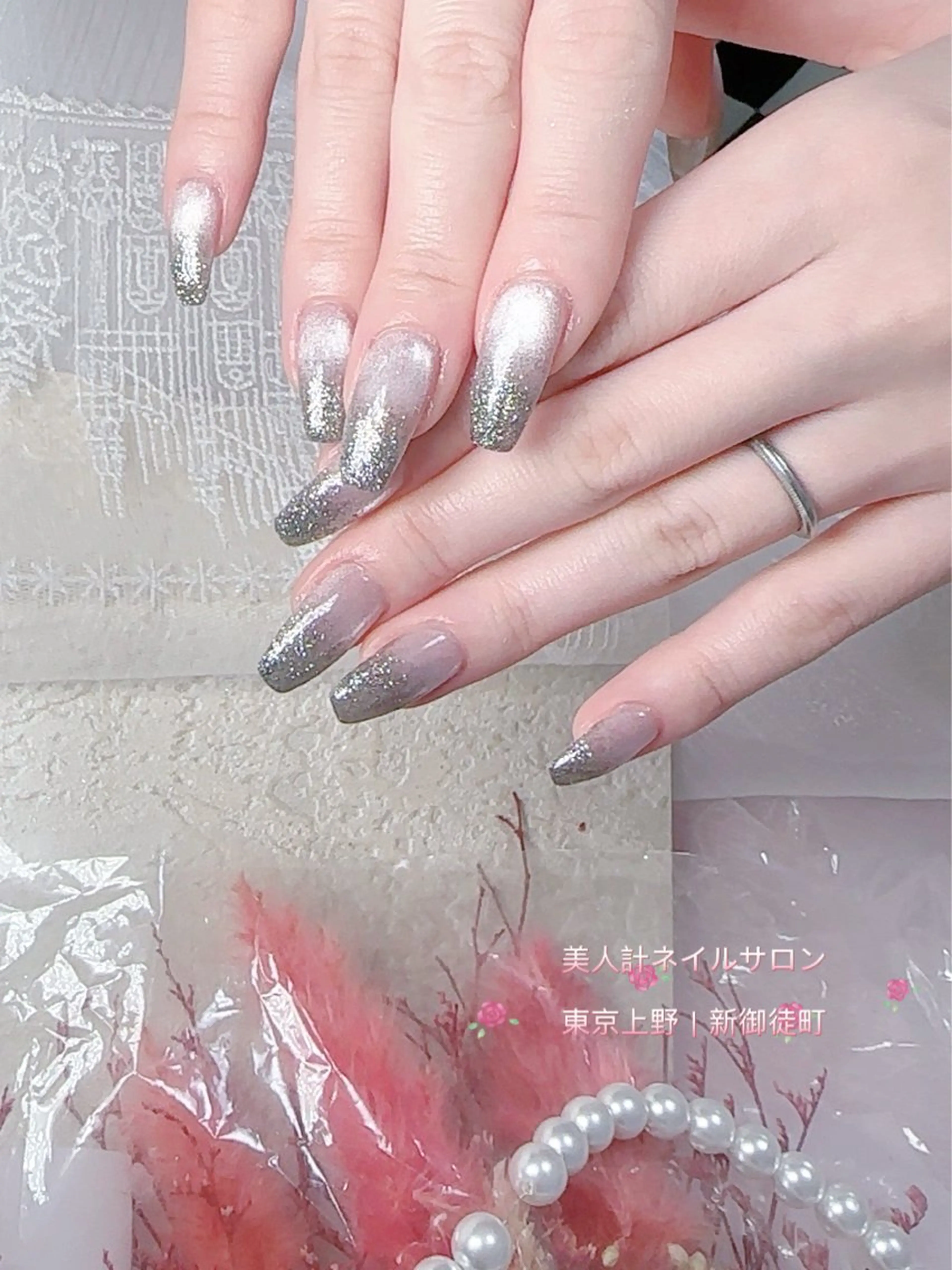 ネイル フラッシュネイル マグネットネイル ハンドネイル 中山 美月のネイルデザイン