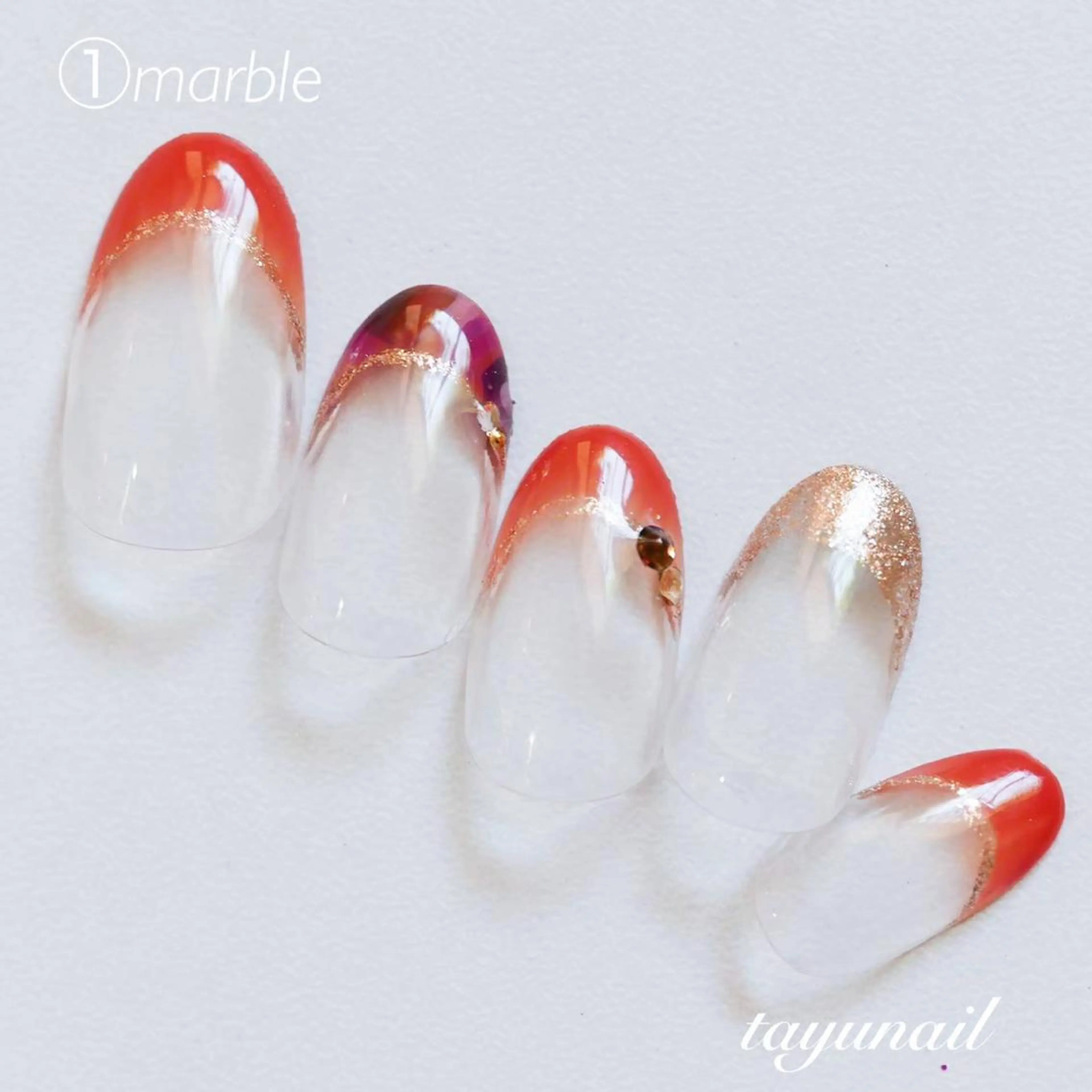 ネイル アートネイル ブルー ブラウン フットネイル フレンチネイル ネイルサロン 【たゆnail】のネイルデザイン