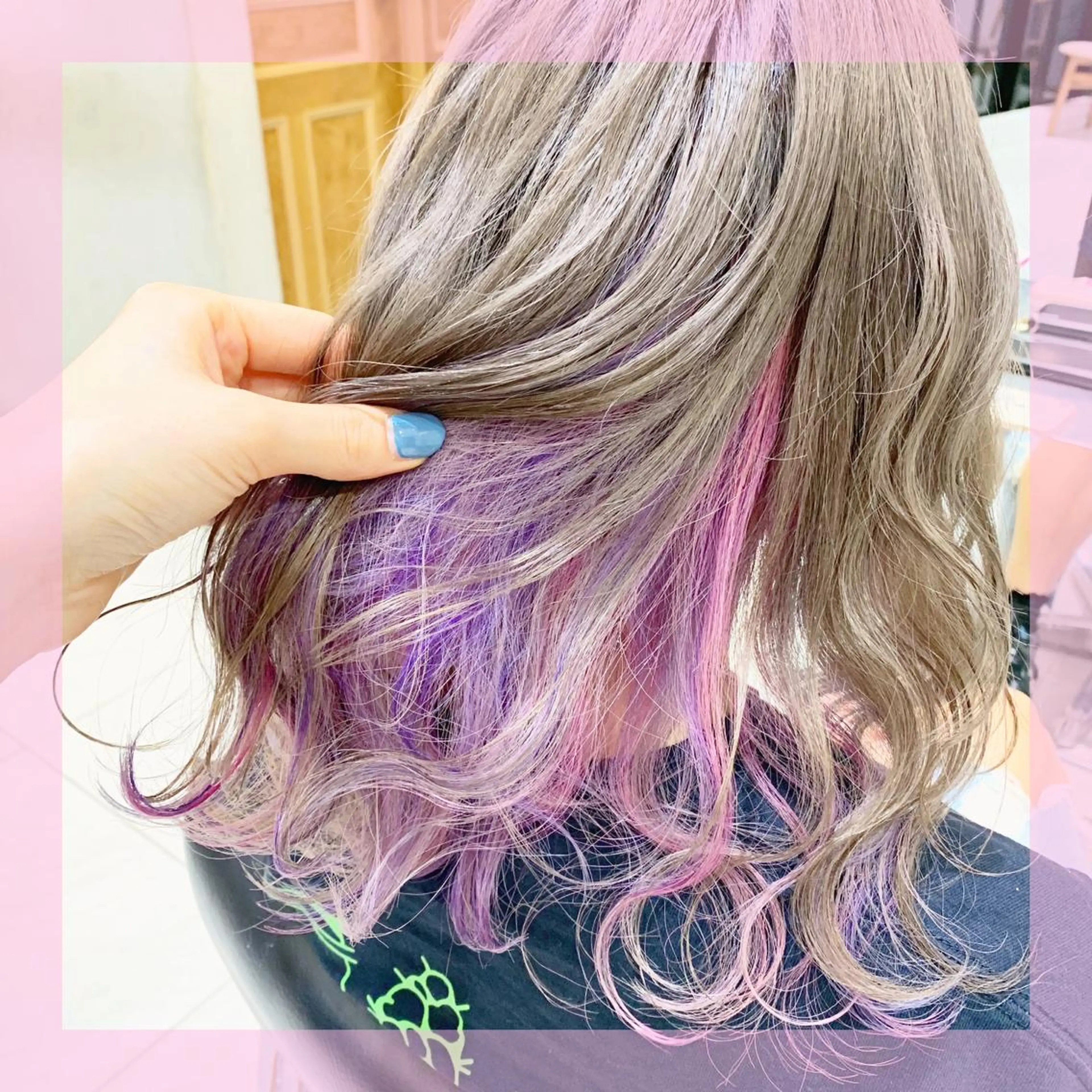 ミディアム カラー ヘアアレンジ 🫧柔色/トレンド カラー/川辺晴加のヘアスタイル