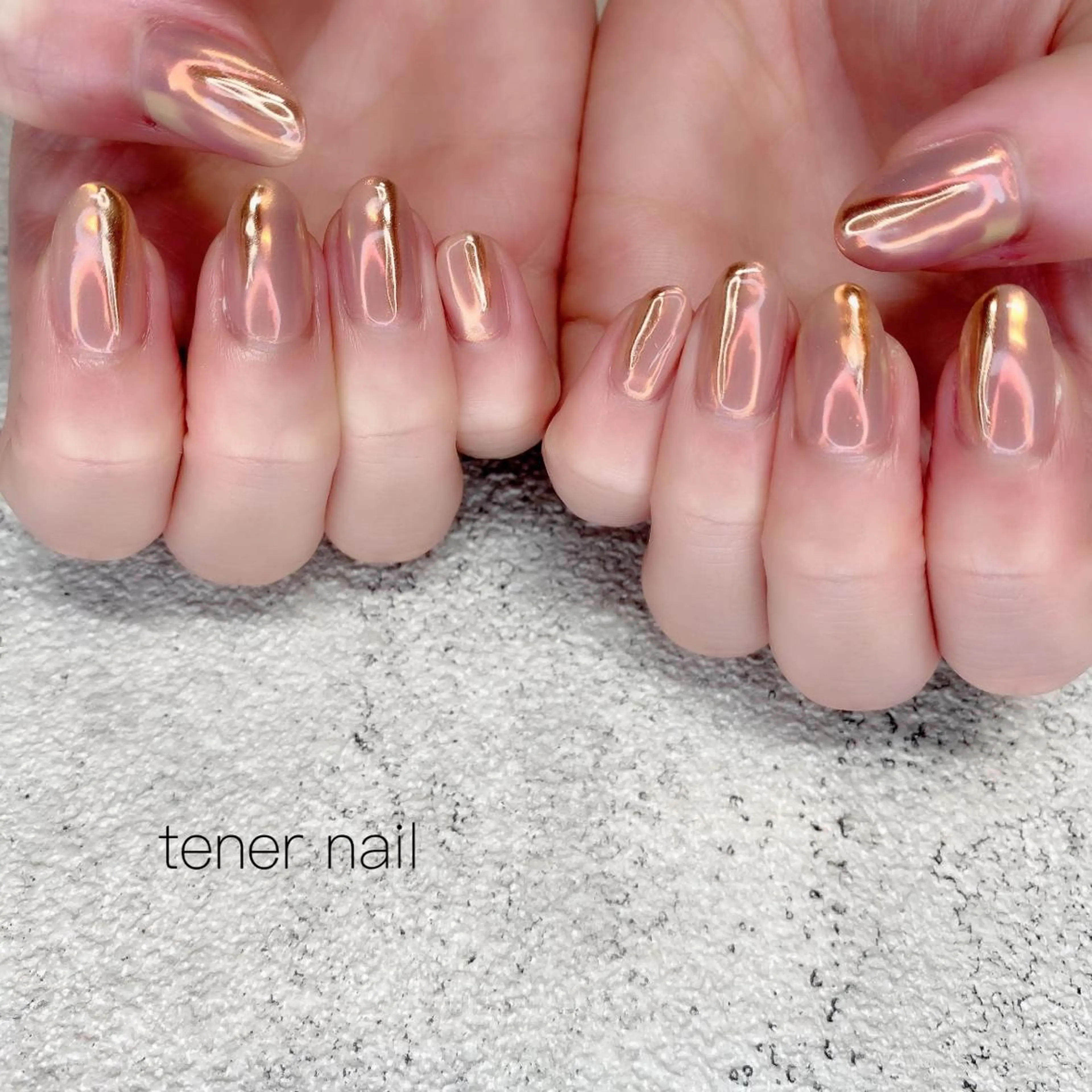 ネイル ミラーネイル ニュアンスネイル テネルネイル tener nailのネイルデザイン