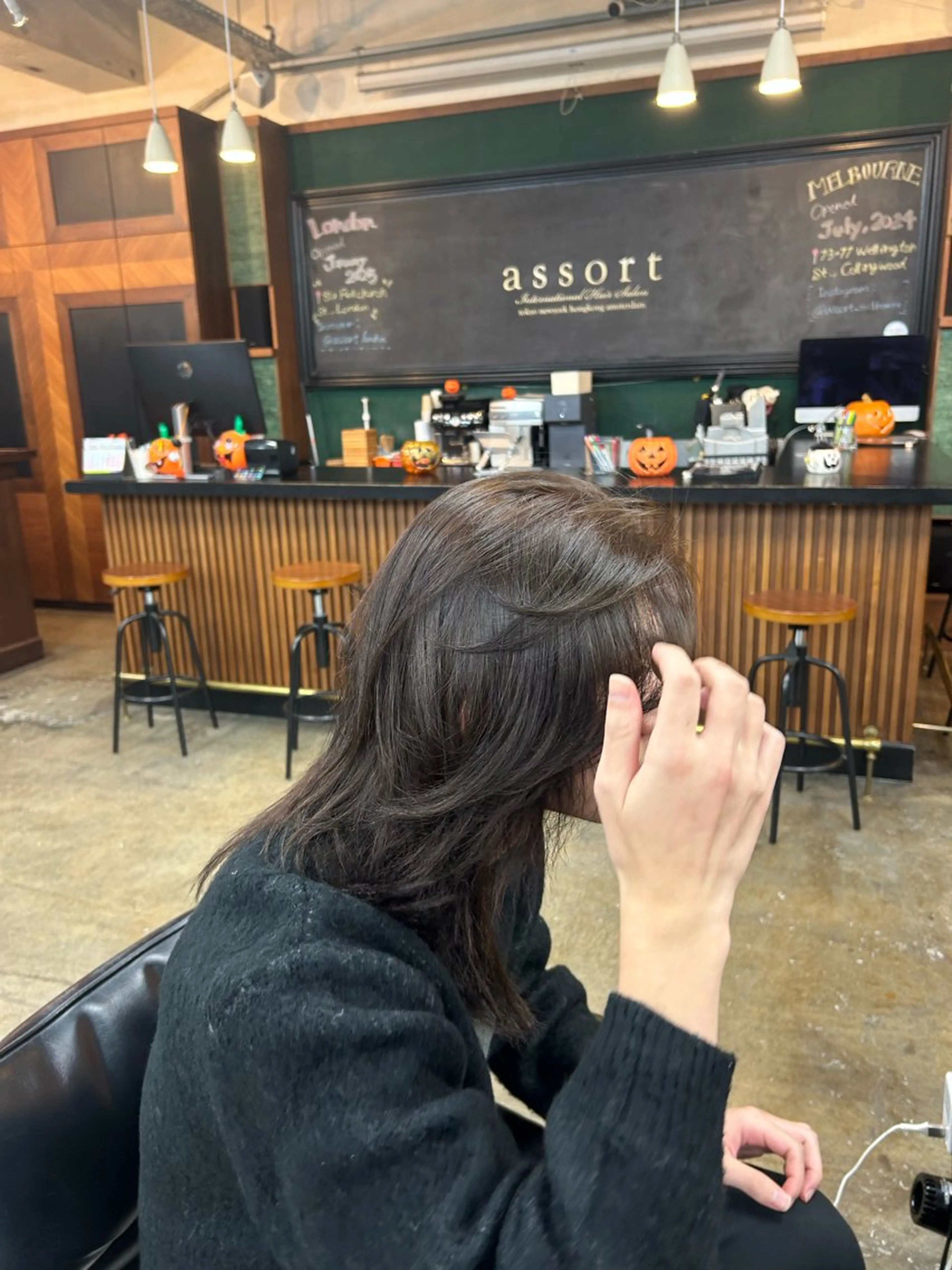 ミディアム カラー akari 🩵のヘアスタイル