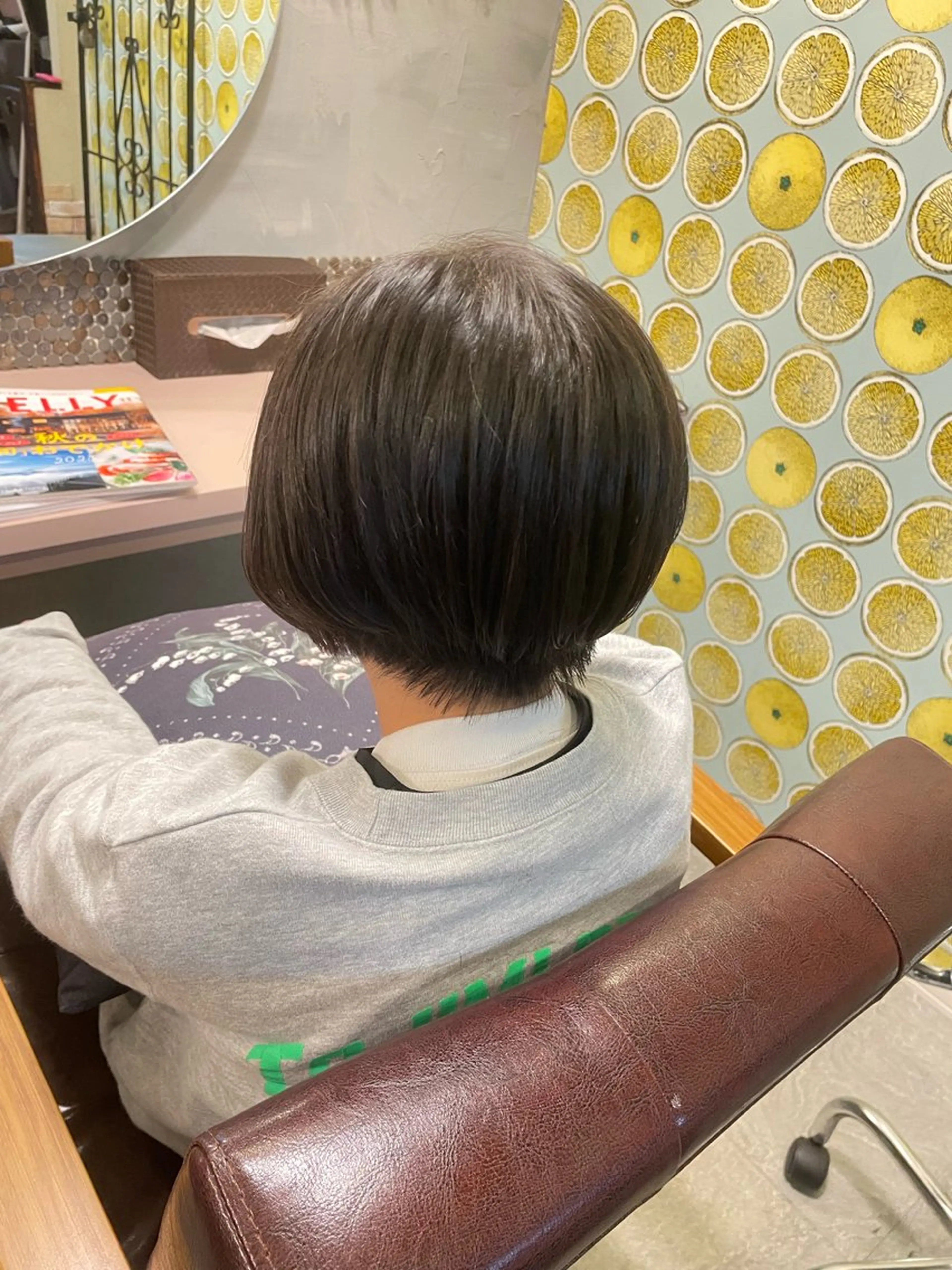 ショート ショートボブ ボブ ショートヘア hair make echo滿木あい花のヘアスタイル