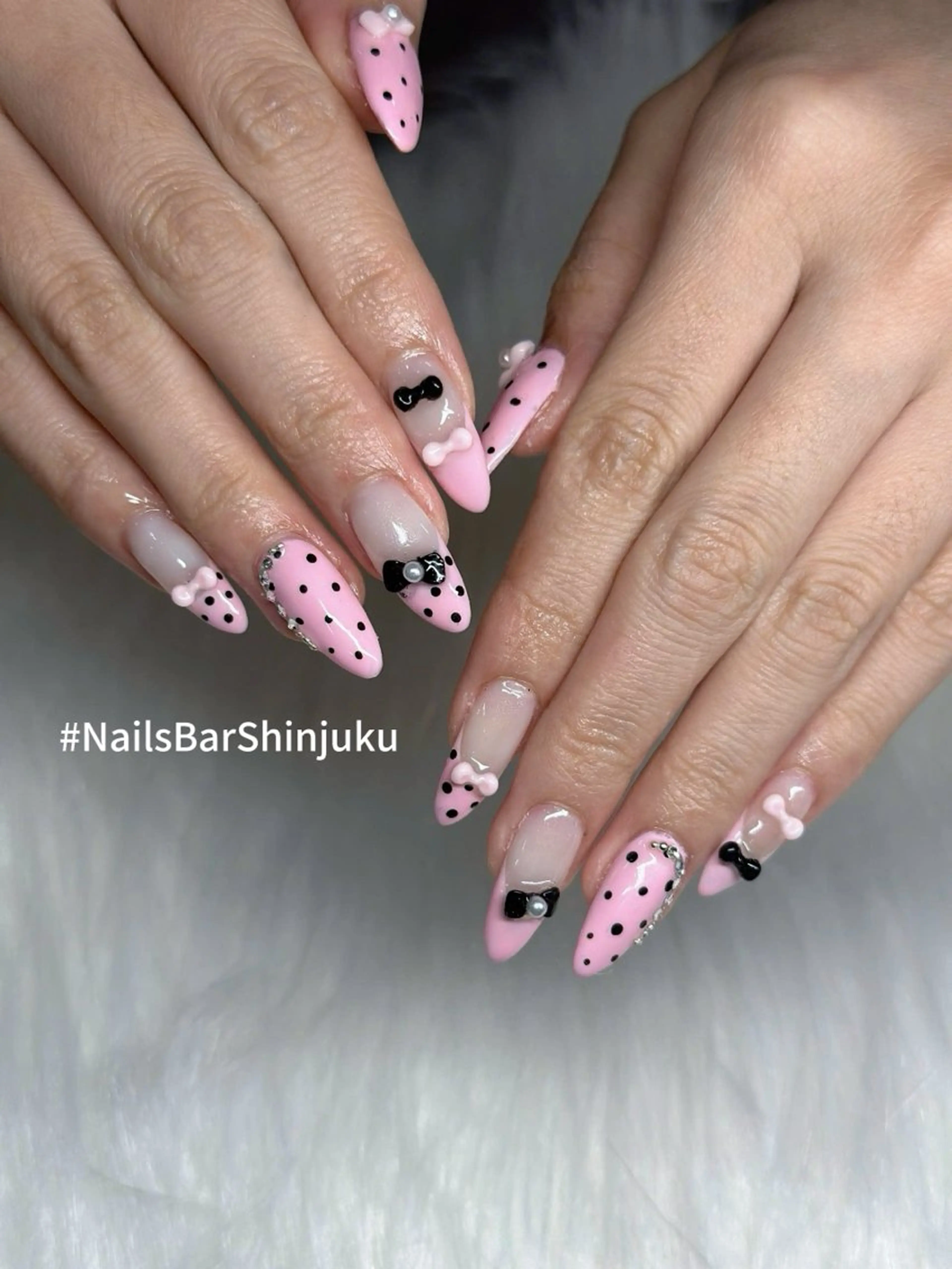 ネイル 長さ出し フレンチネイル ジェルネイル 韓国ネイル ロングネイル ハンドネイル NAILS BAR SHINJUKUのネイルデザイン