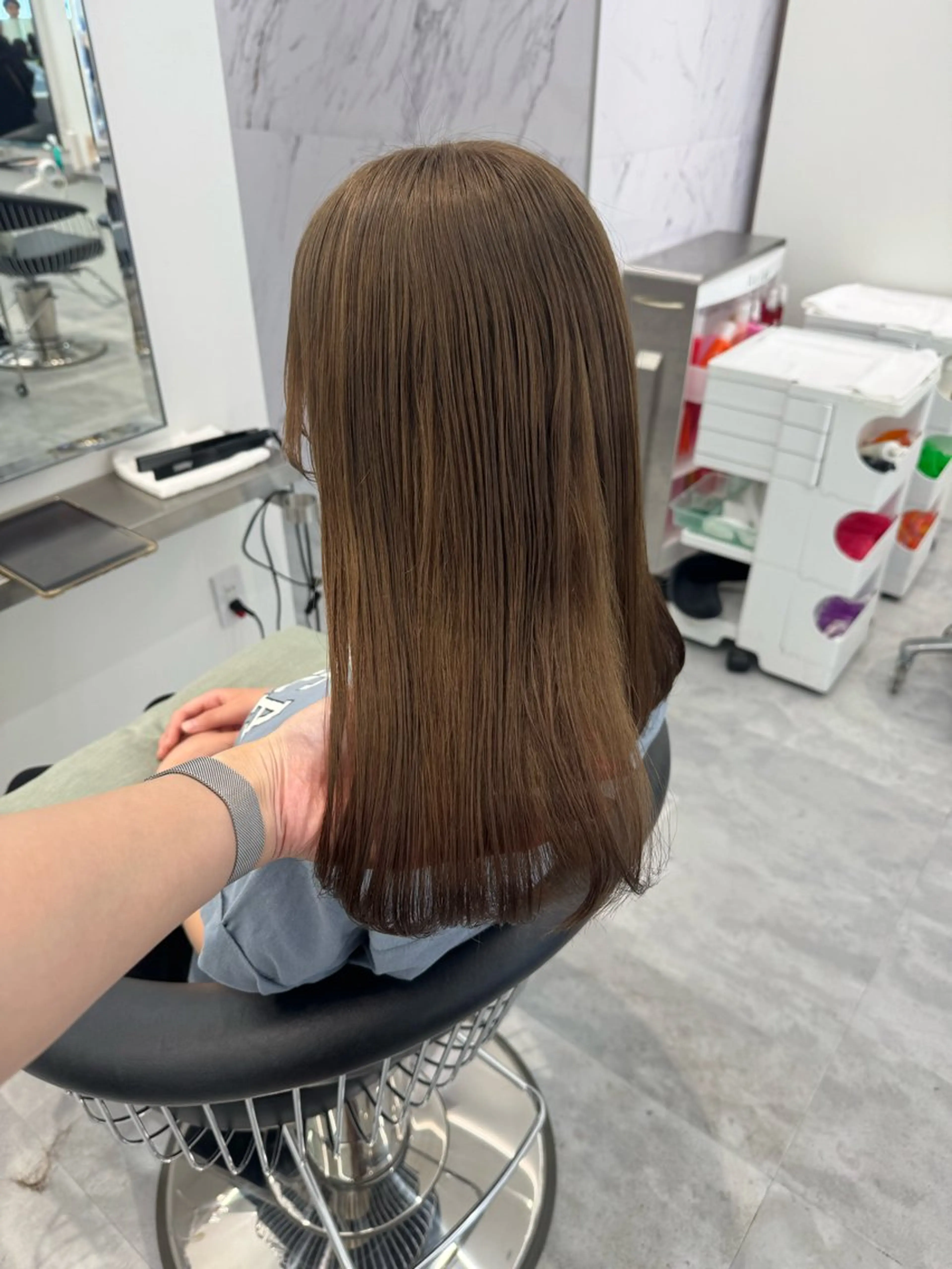 ロング カラー ヘアカラー ParveMix🍀 藤原愛未のヘアスタイル