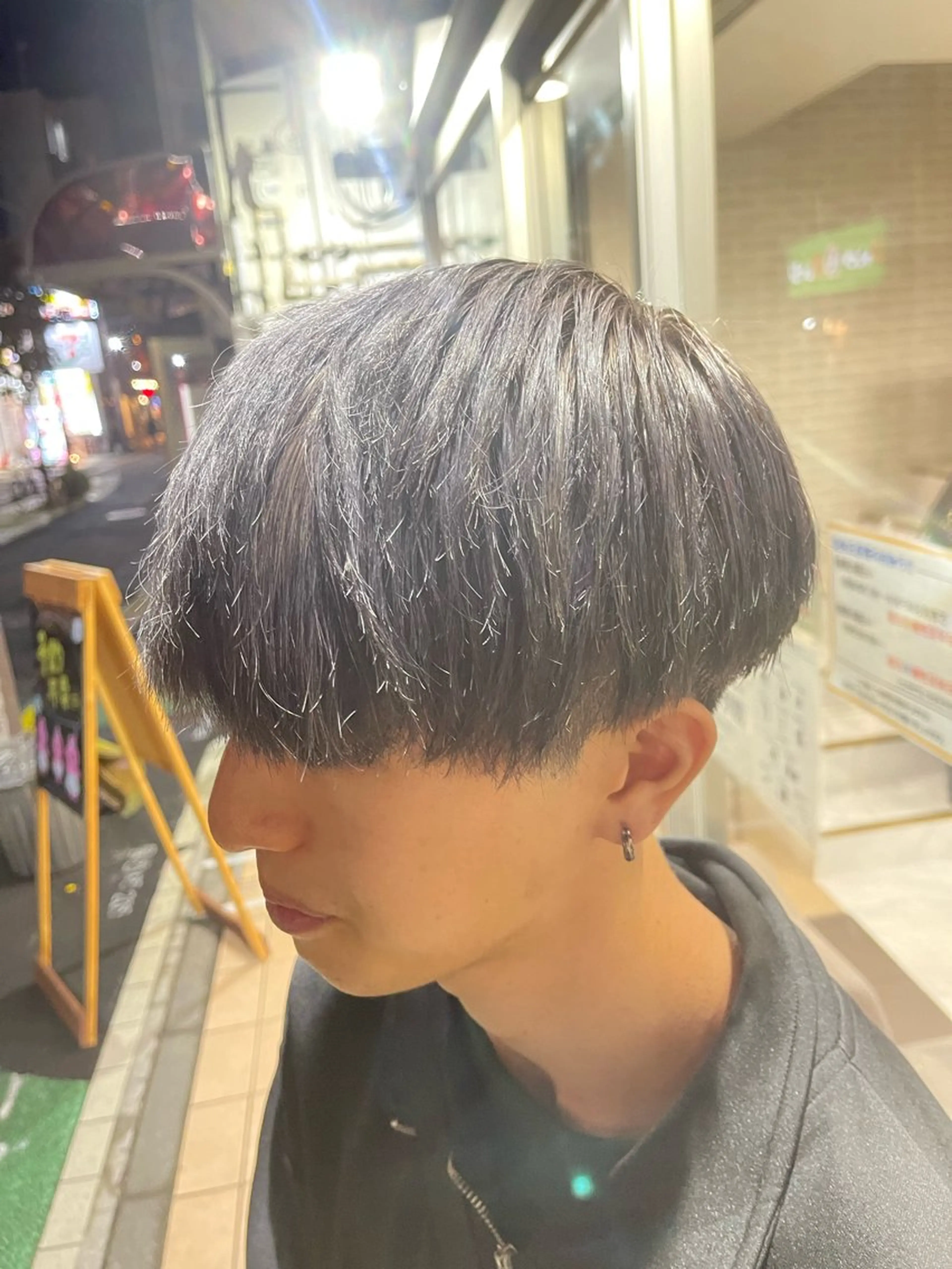 ショート カラー メンズ グレージュ ラベンダーカラー ラベンダーグレージュ ラベンダーグレー ヘアカラー トリートメント 🌻メンズカット 落合諒🌻のヘアスタイル