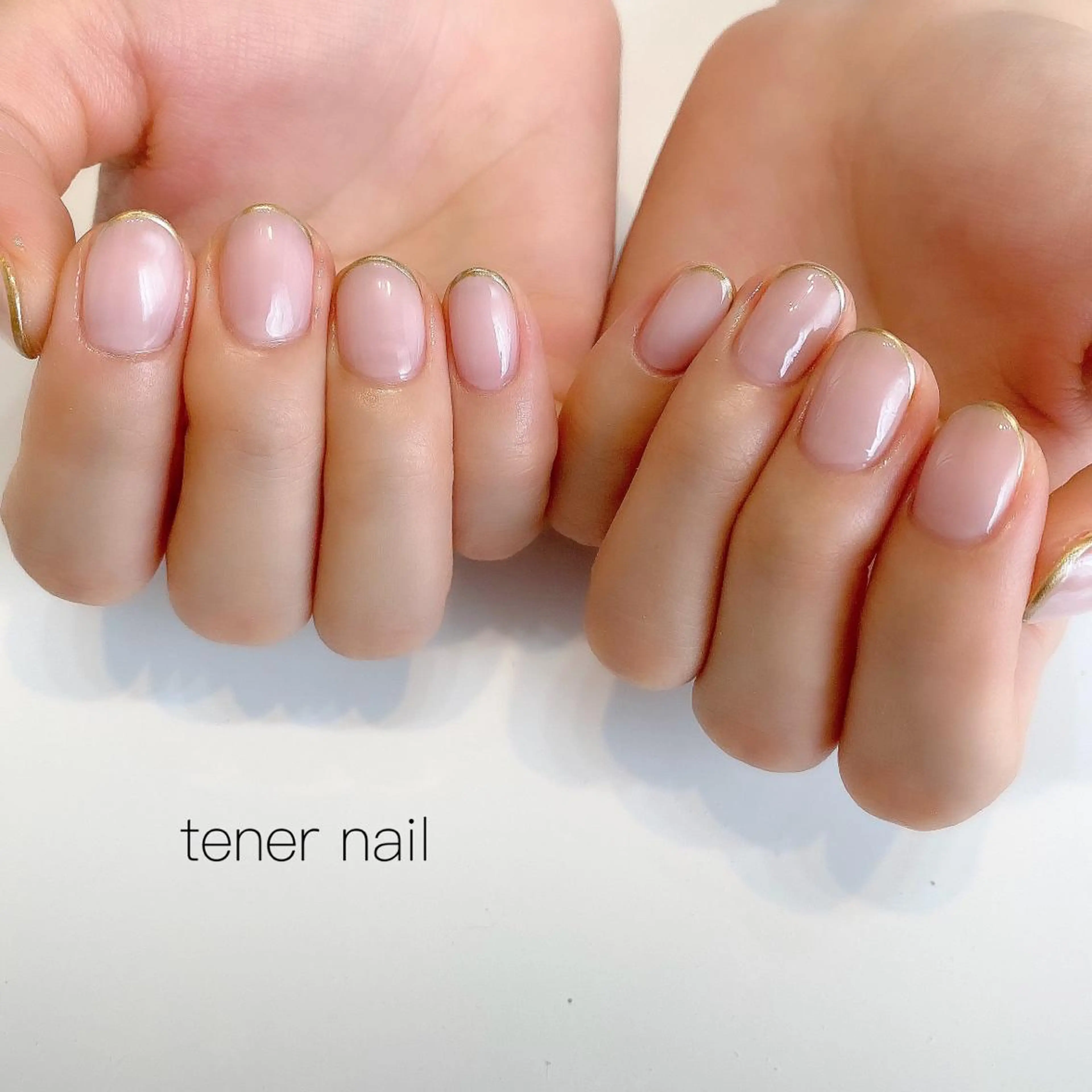ネイル フレンチネイル ゴールド tener  nail  テネルネイル所属・テネルネイル tener nailのネイルデザイン