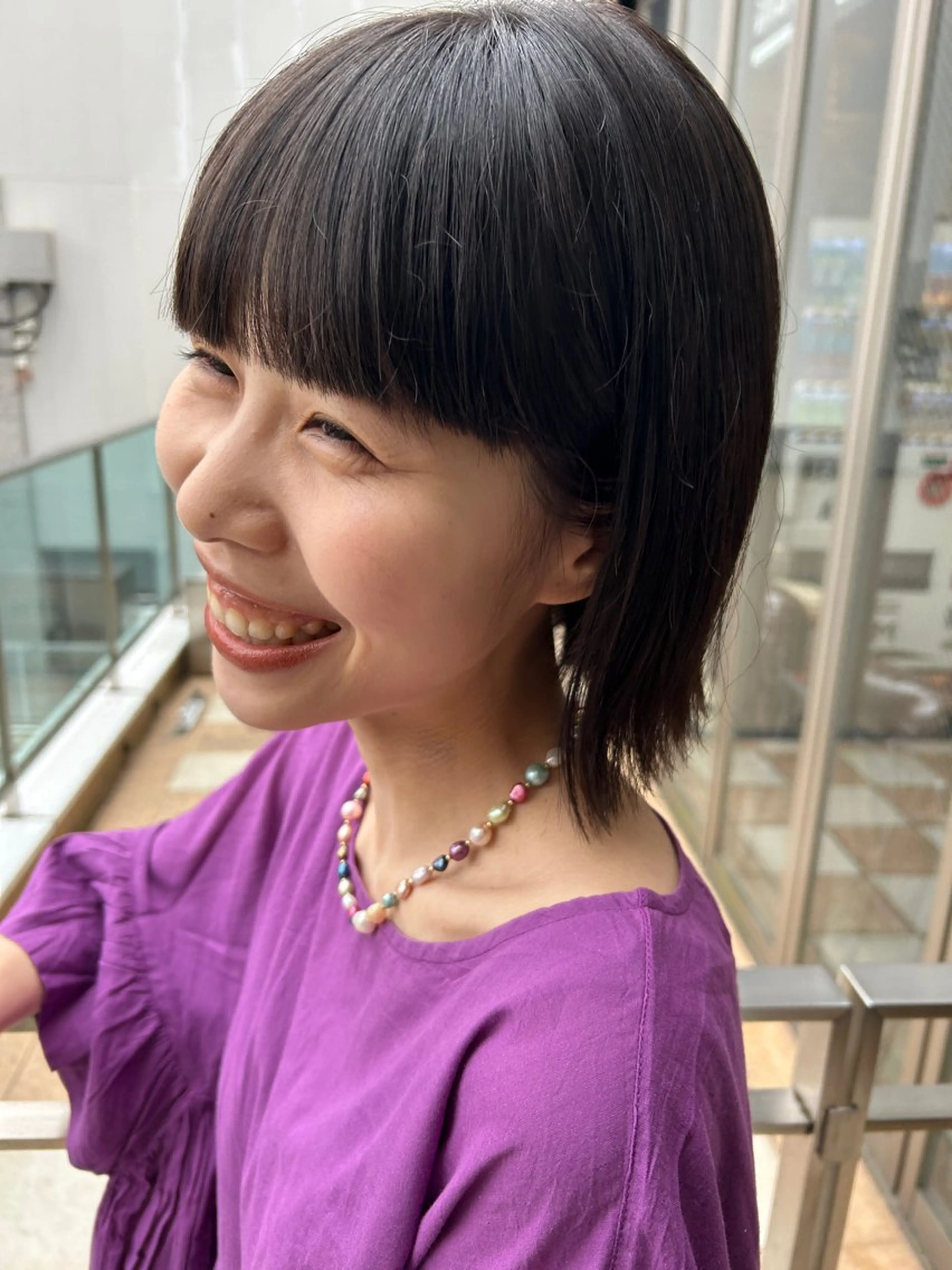 ショート カラー カット 久木原 ゆりのヘアスタイル