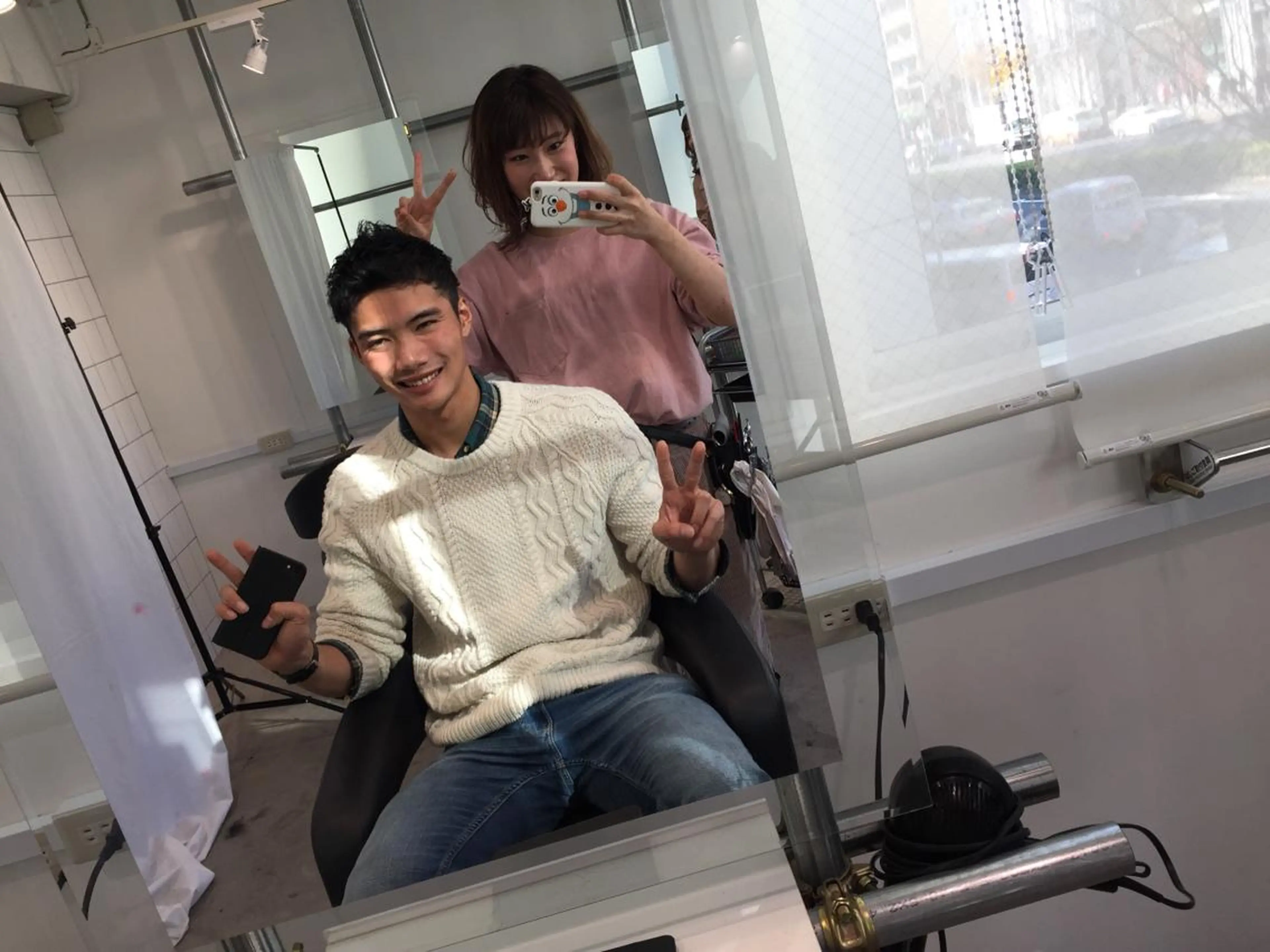 メンズ BABY 艶髪暗髪ヘア💖達人のヘアスタイル