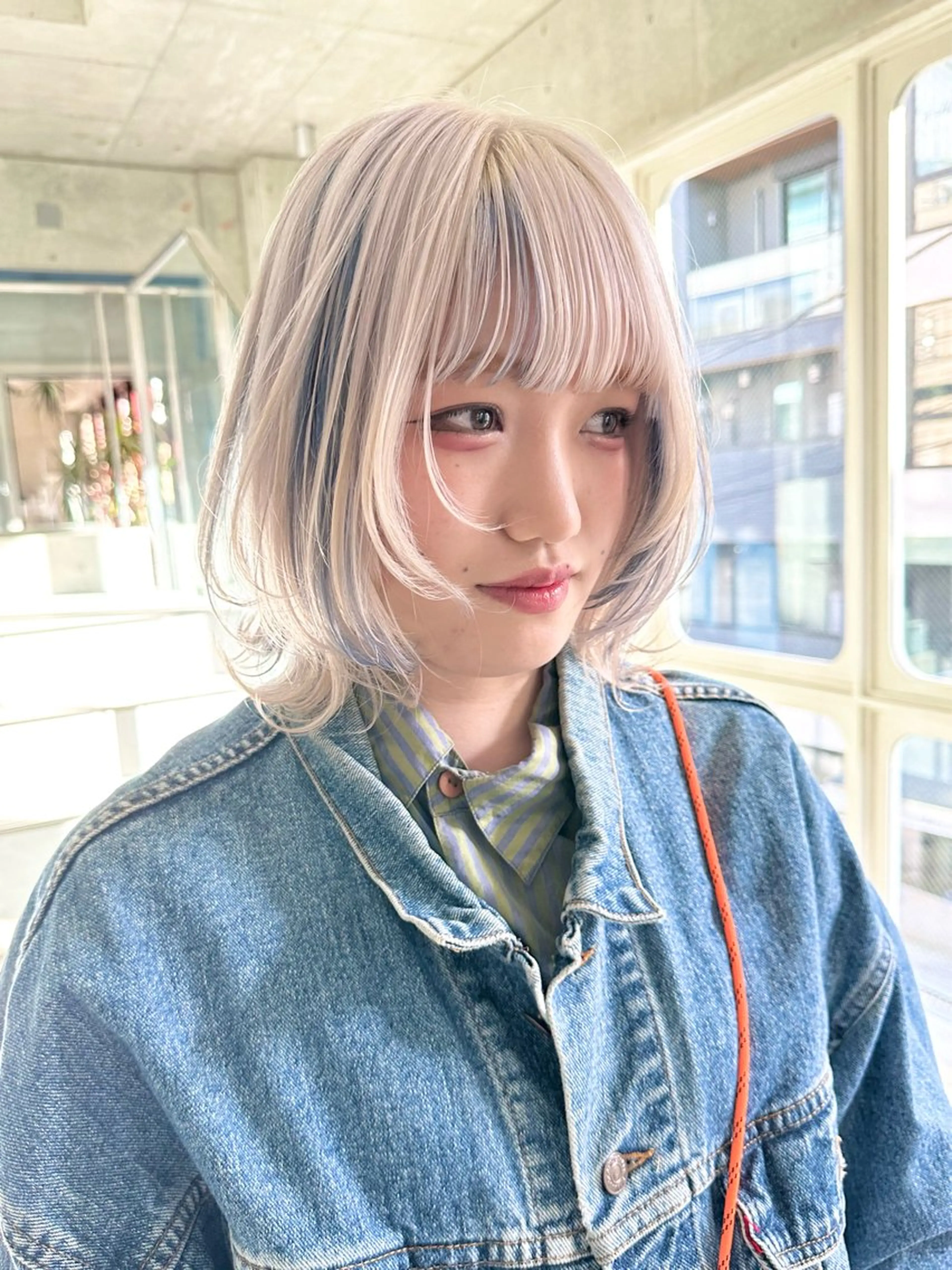 ミディアム カラー ヘアカラー トリートメント ヘッドスパ ヘアセット kai .のヘアスタイル