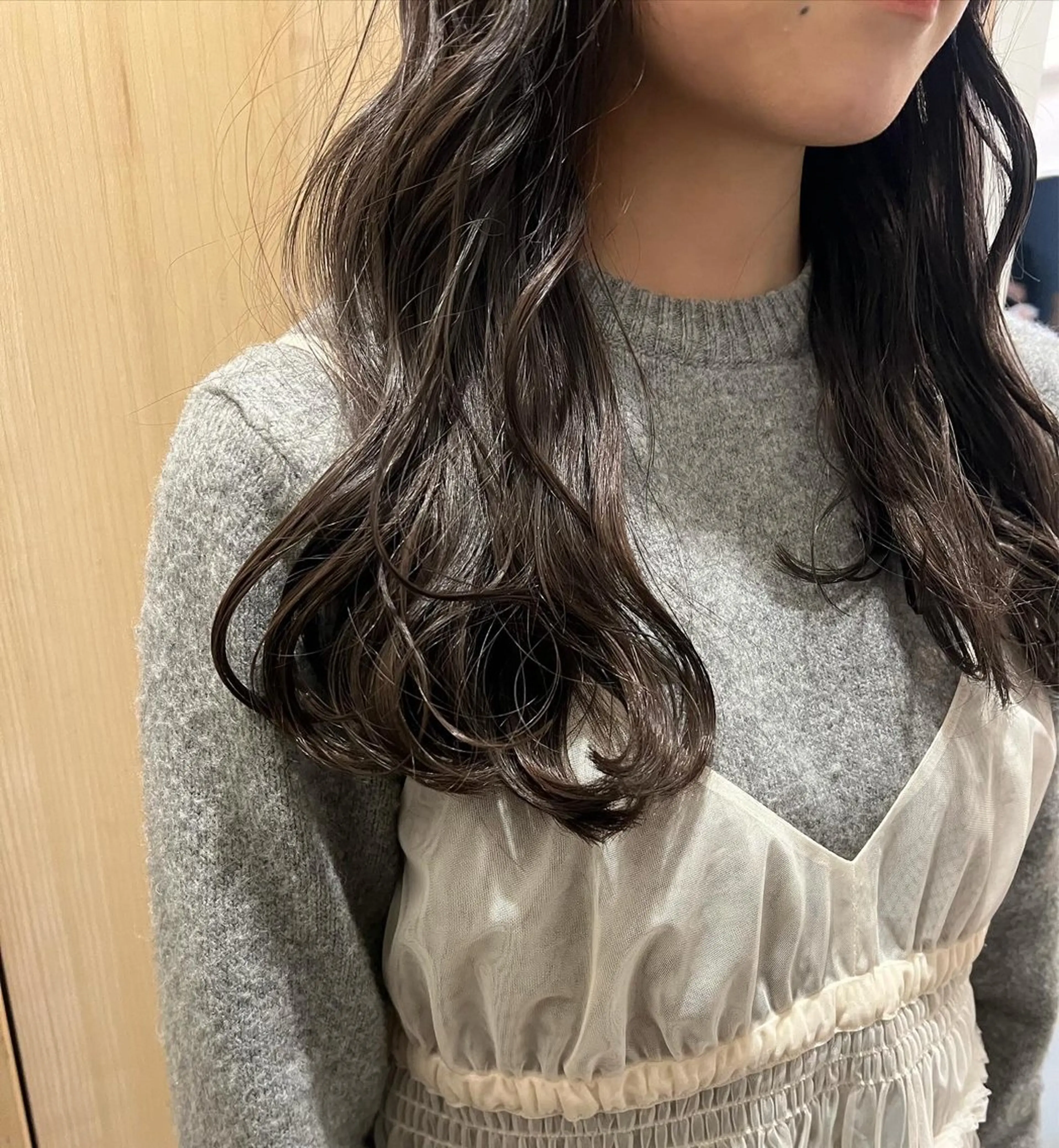 セミロング カラー カット ヘアカラー トリートメント トレンドと似合わせ/ マンツーマン/西上楓のヘアスタイル