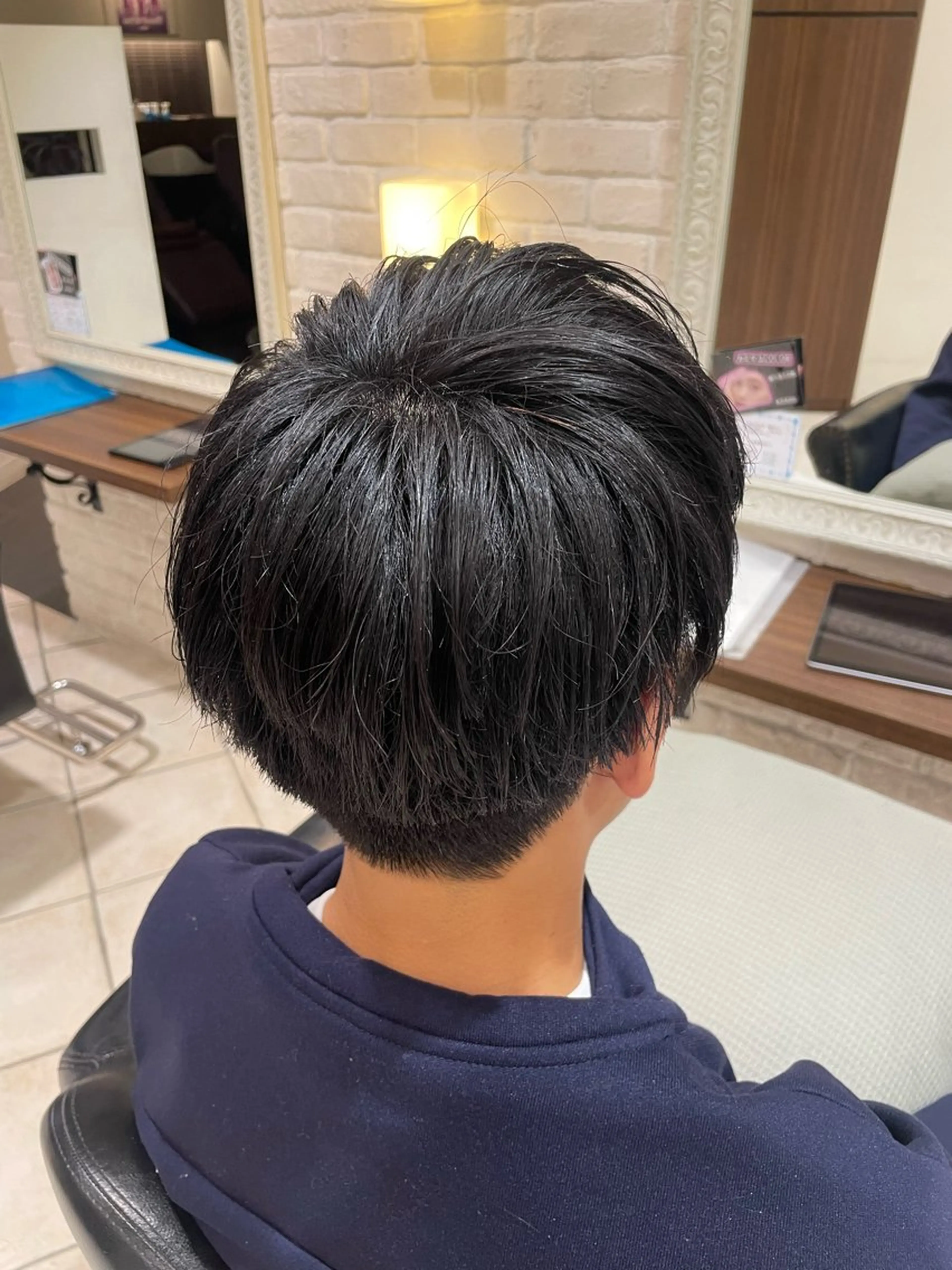 メンズ マッシュ 🩵RIKO🩵 透明感カラー🫧のヘアスタイル