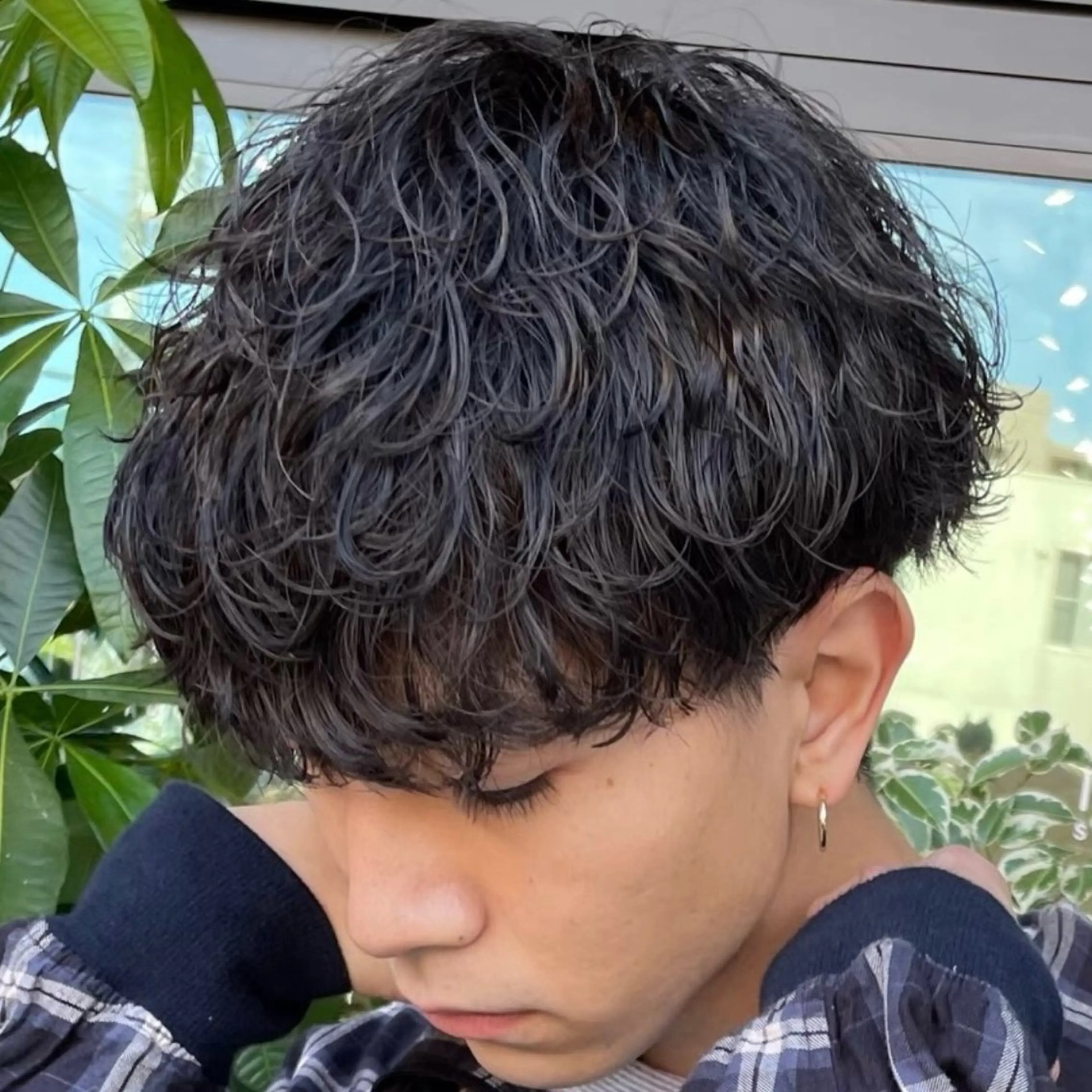 ミディアム パーマ ヘアアレンジ メンズ fifth 石川 凪のヘアスタイル