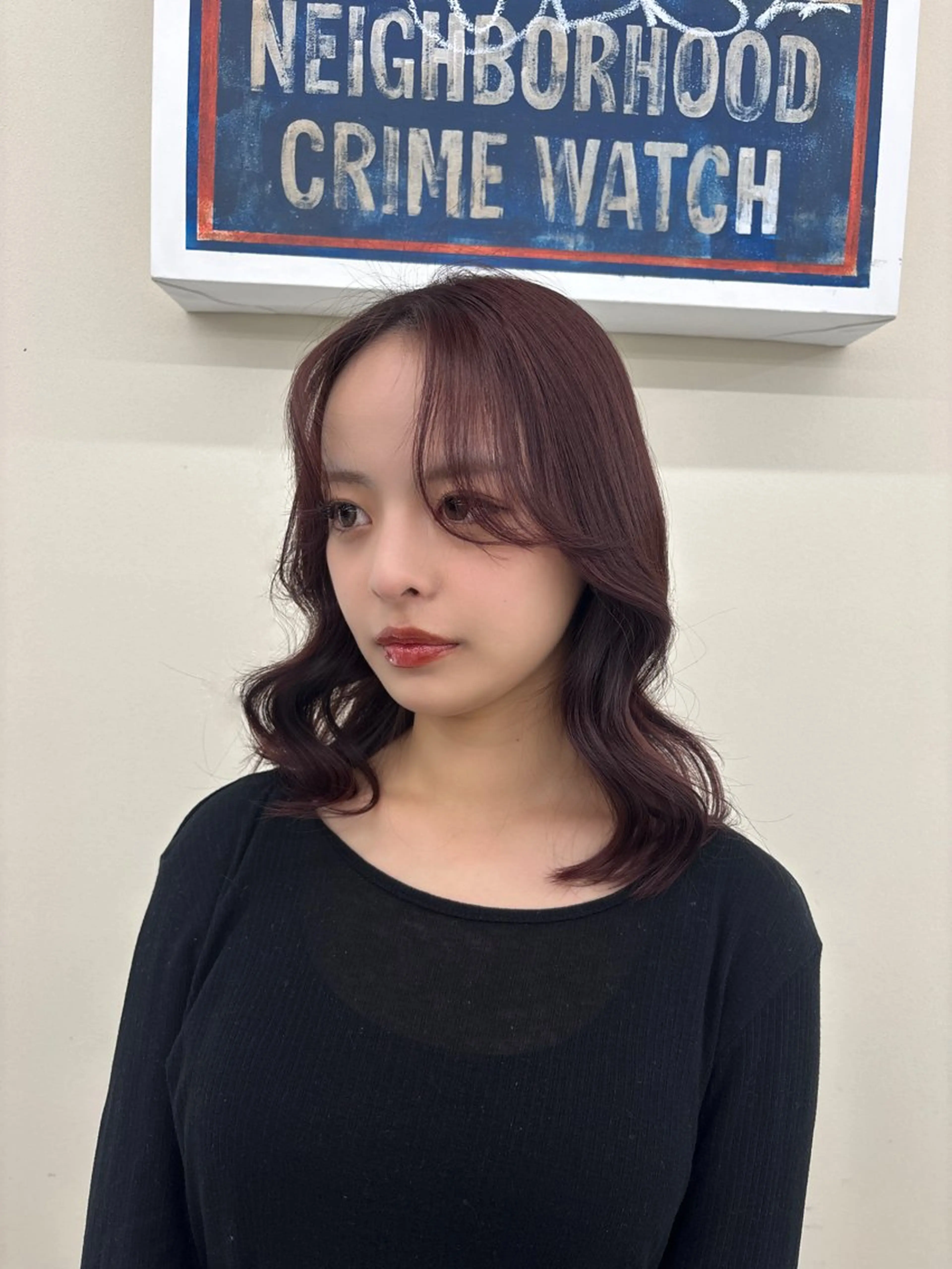 セミロング カット ヘアカラー トリートメント レイヤーカット/髪質 改善/momo🎀のヘアスタイル