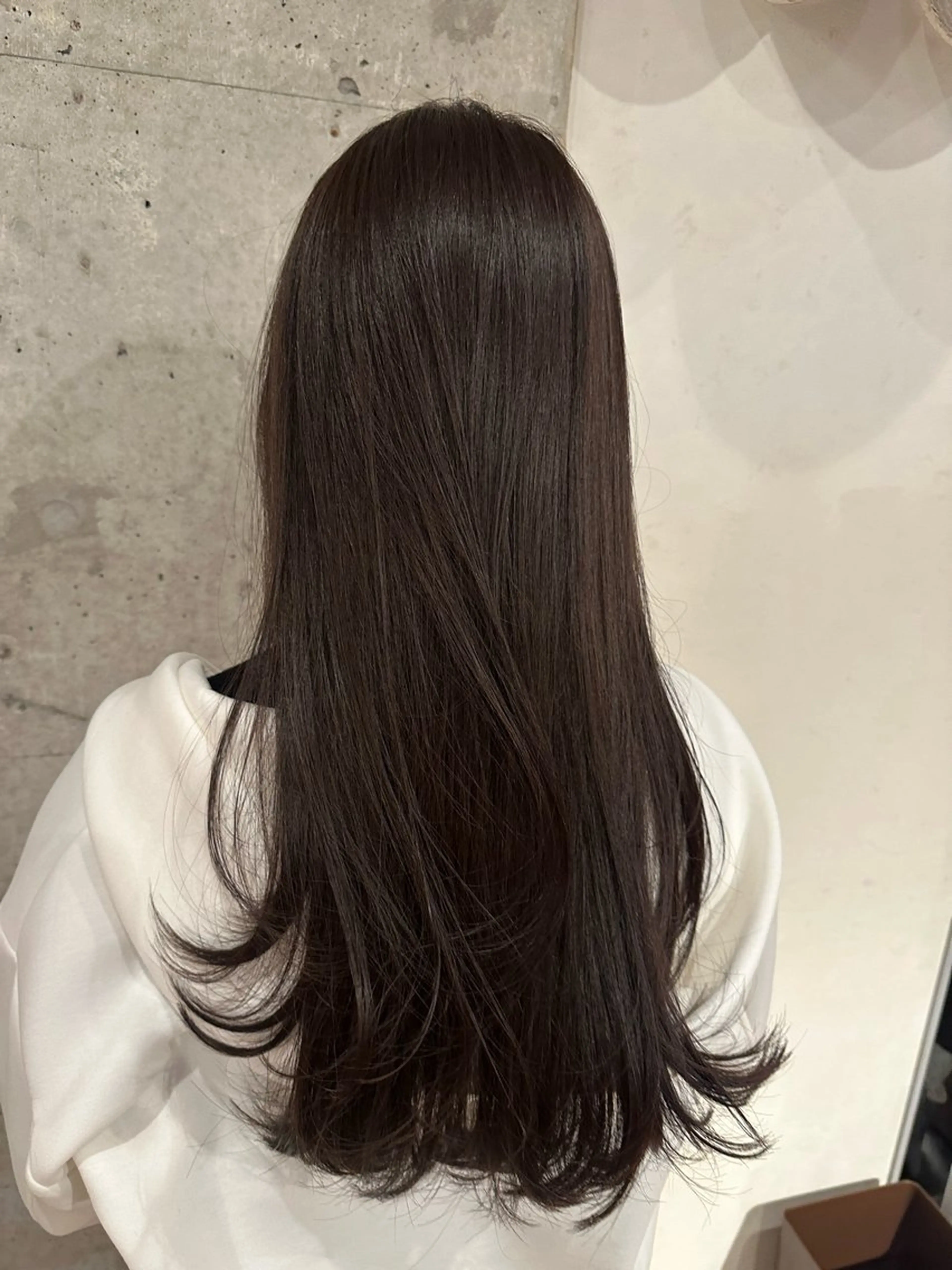 ミディアム カラー ベージュカラー ラベンダーカラー ボブ/レイヤー/ニュ アンスパーマ/小夏のヘアスタイル