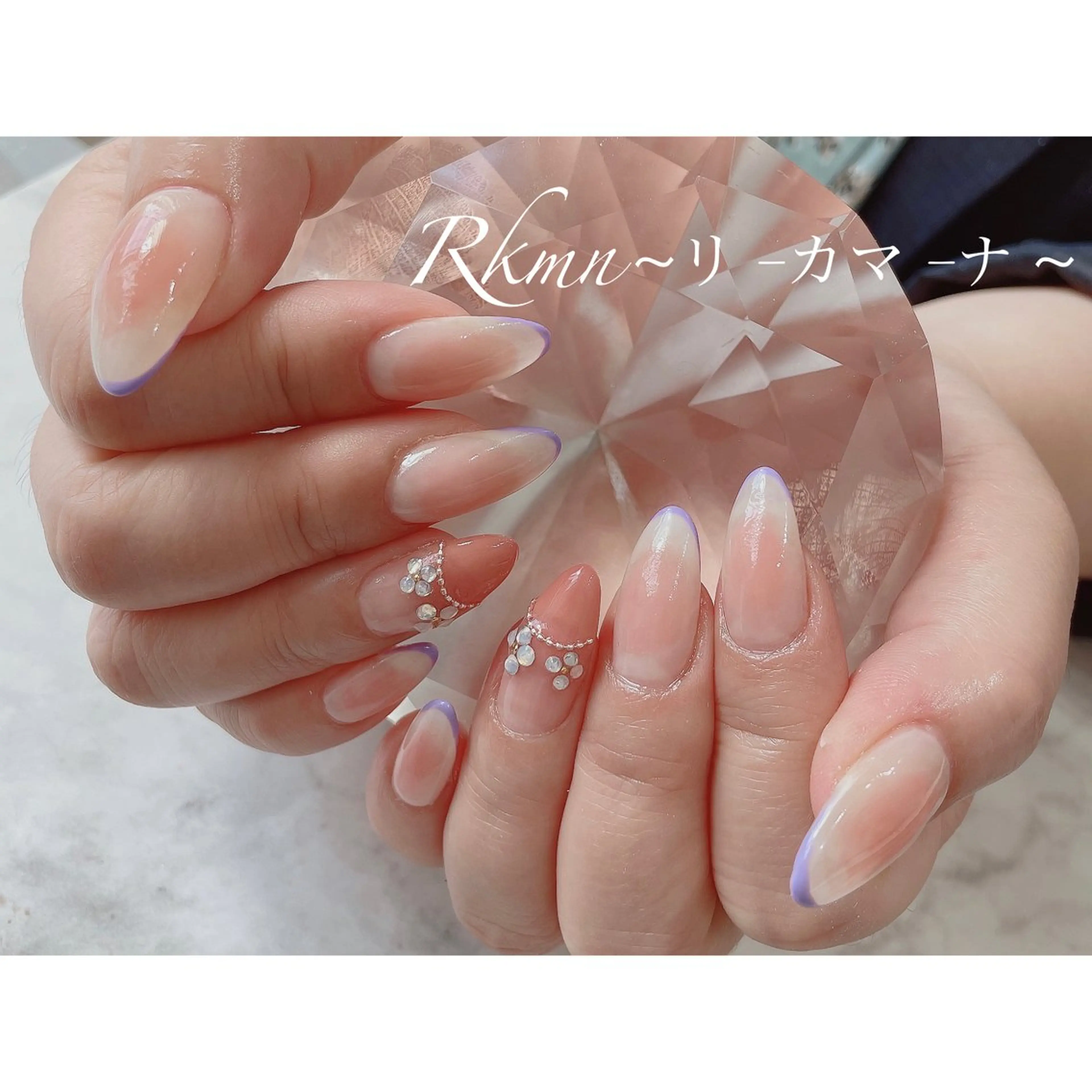 ネイル アートネイル チークネイル フレンチネイル 春ネイル ハンドネイル フットネイル ハンドケア Rkmn ~リ-カマ-ナ~のネイルデザイン