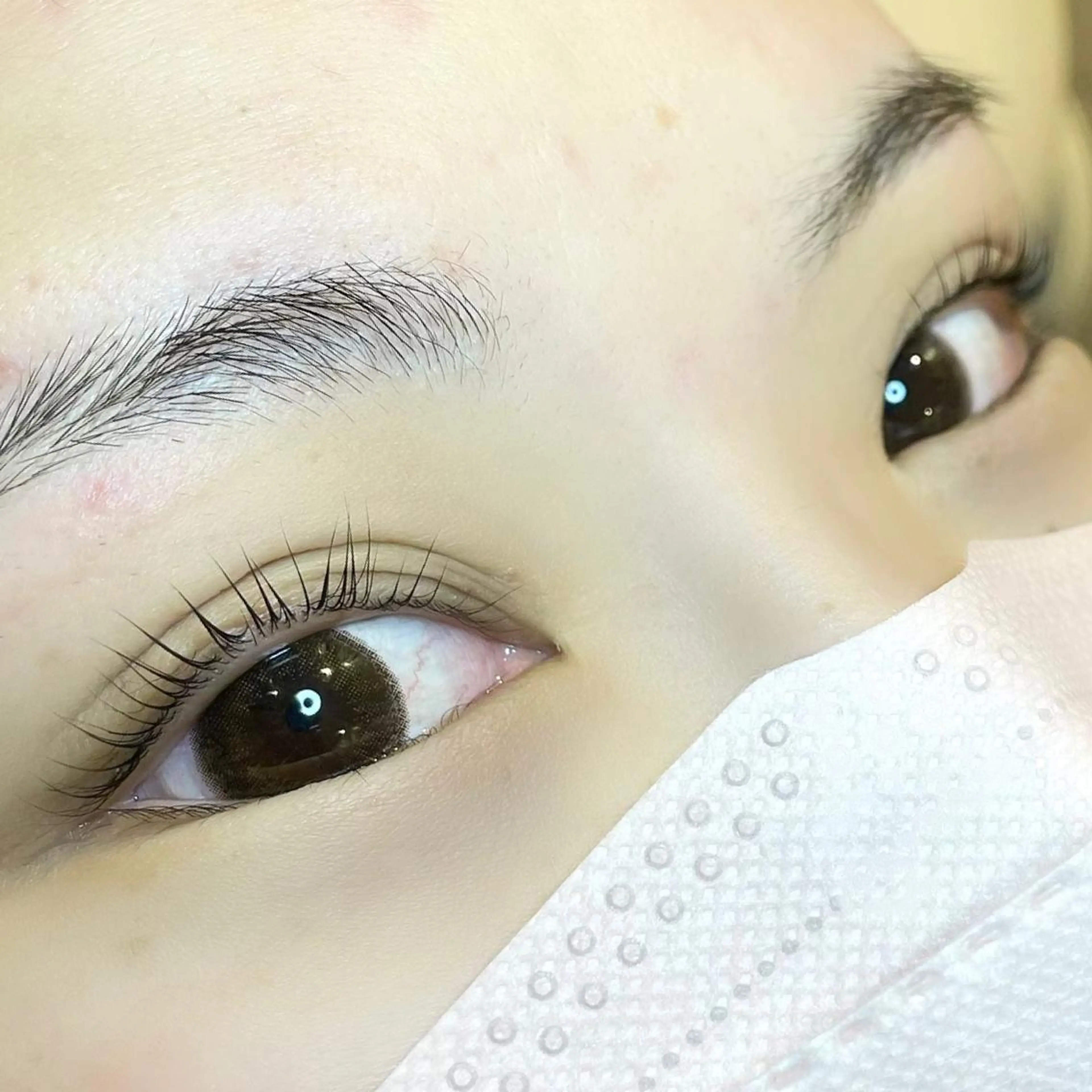 マツエク・マツパ フラットラッシュ ナチュラル パリジェンヌラッシュリフト まつげパーマ 一重×まつ毛パーマ マツパ 💕丸島 夏名🐰🍀のマツエク・マツパデザイン