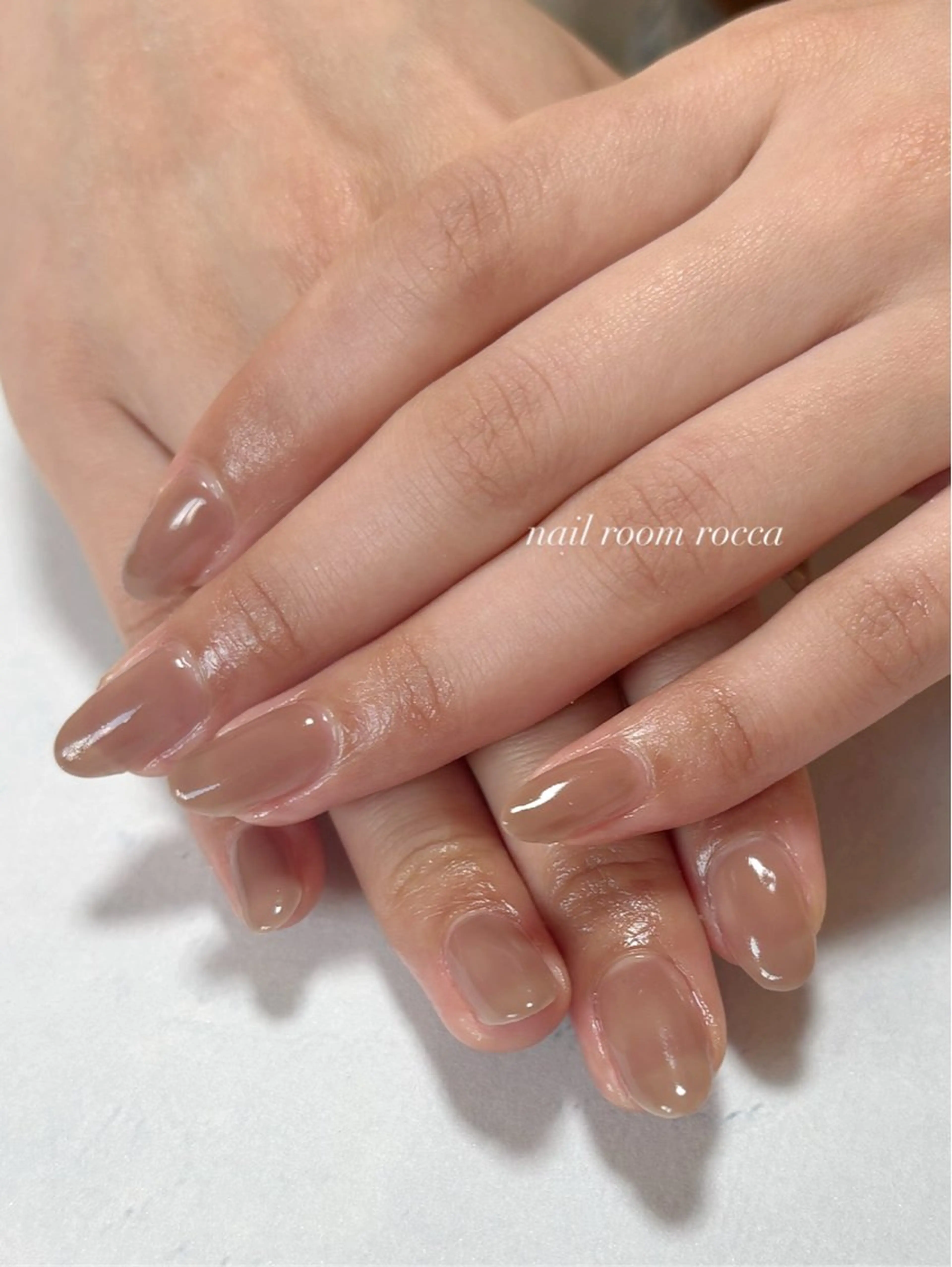 ネイル ブラウン ハンドネイル 茂野 恵のネイルデザイン