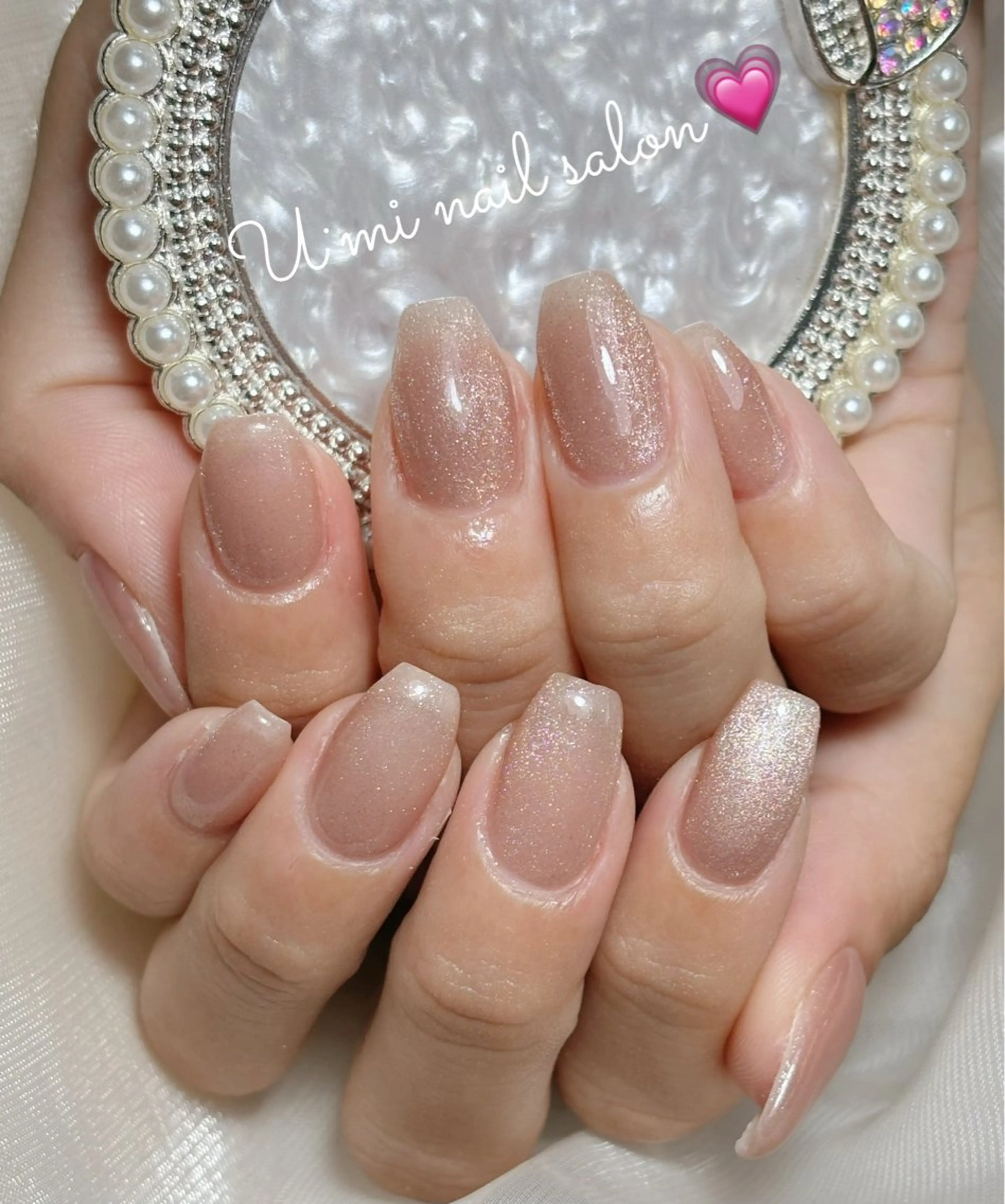 ネイル マグネットネイル マグネットワンカラー ワンカラーネイル U·Mi nail salon所属・U·Mi 上野御徒町容のネイルデザイン