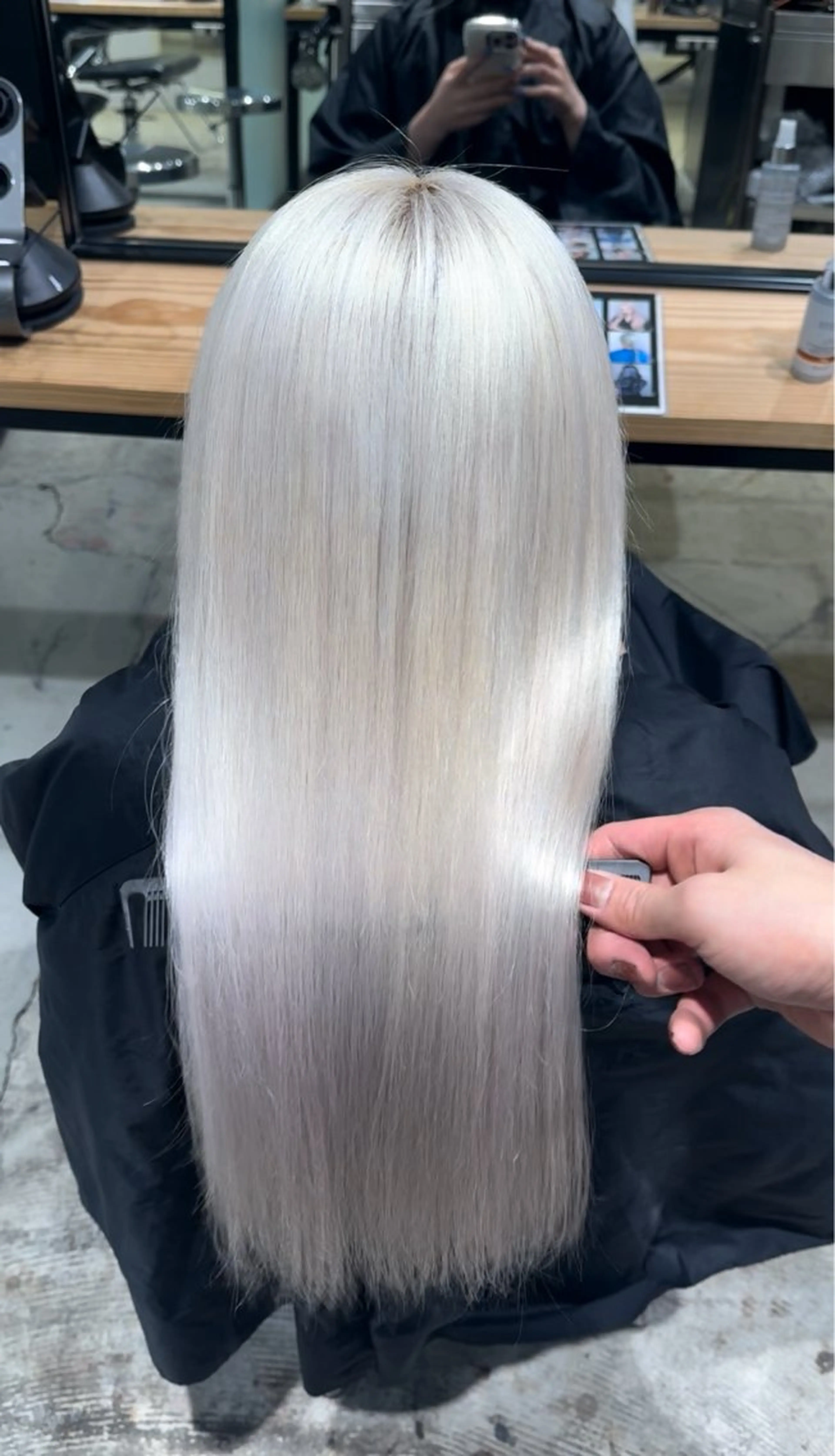 ロングリタッチ　✨ハイブリーチ✨＋ケアトリートメントの写真