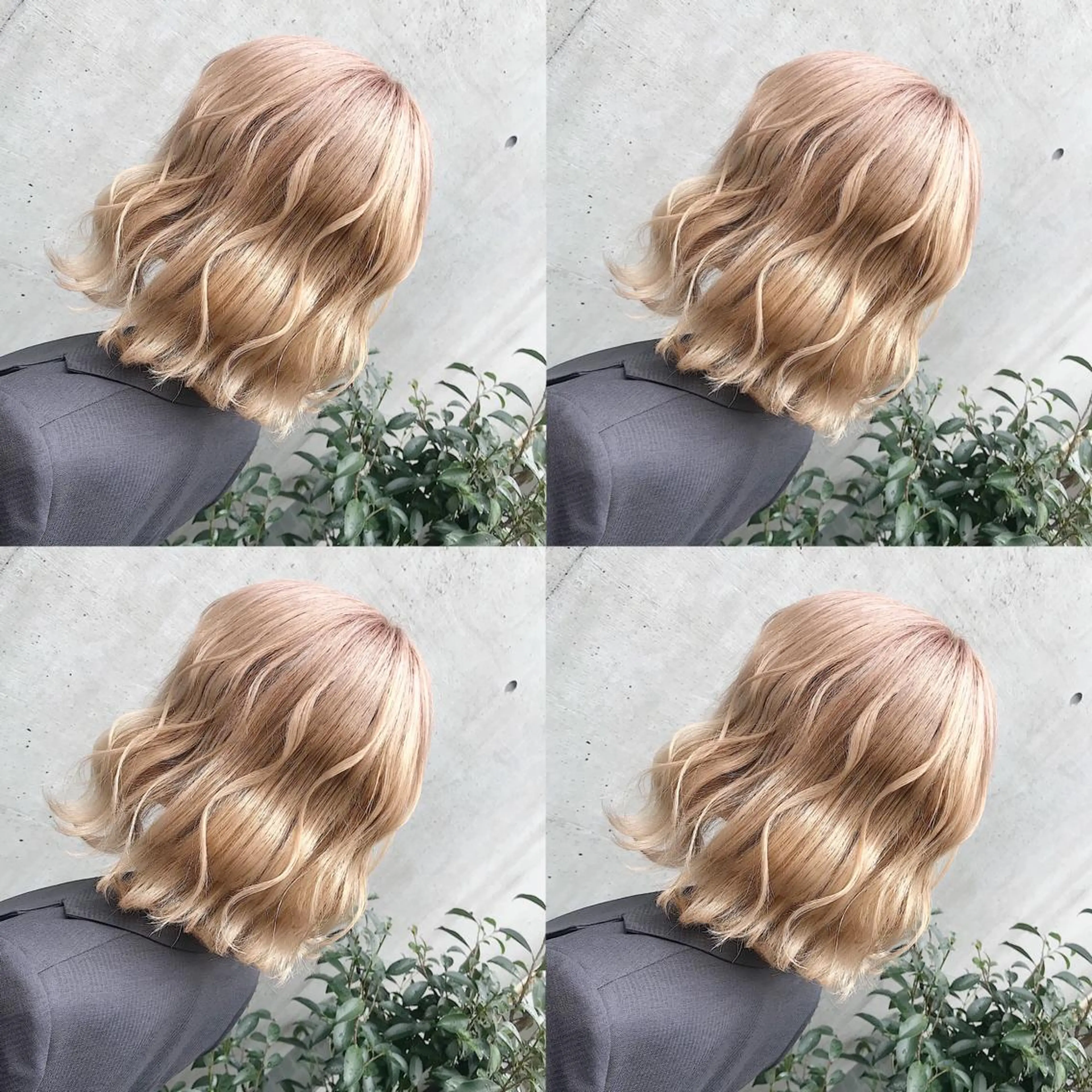 ミディアム カラー ヘアアレンジ ヘアカラー トリートメント TAKUMAブリーチ /切りっぱなし🪽のヘアスタイル