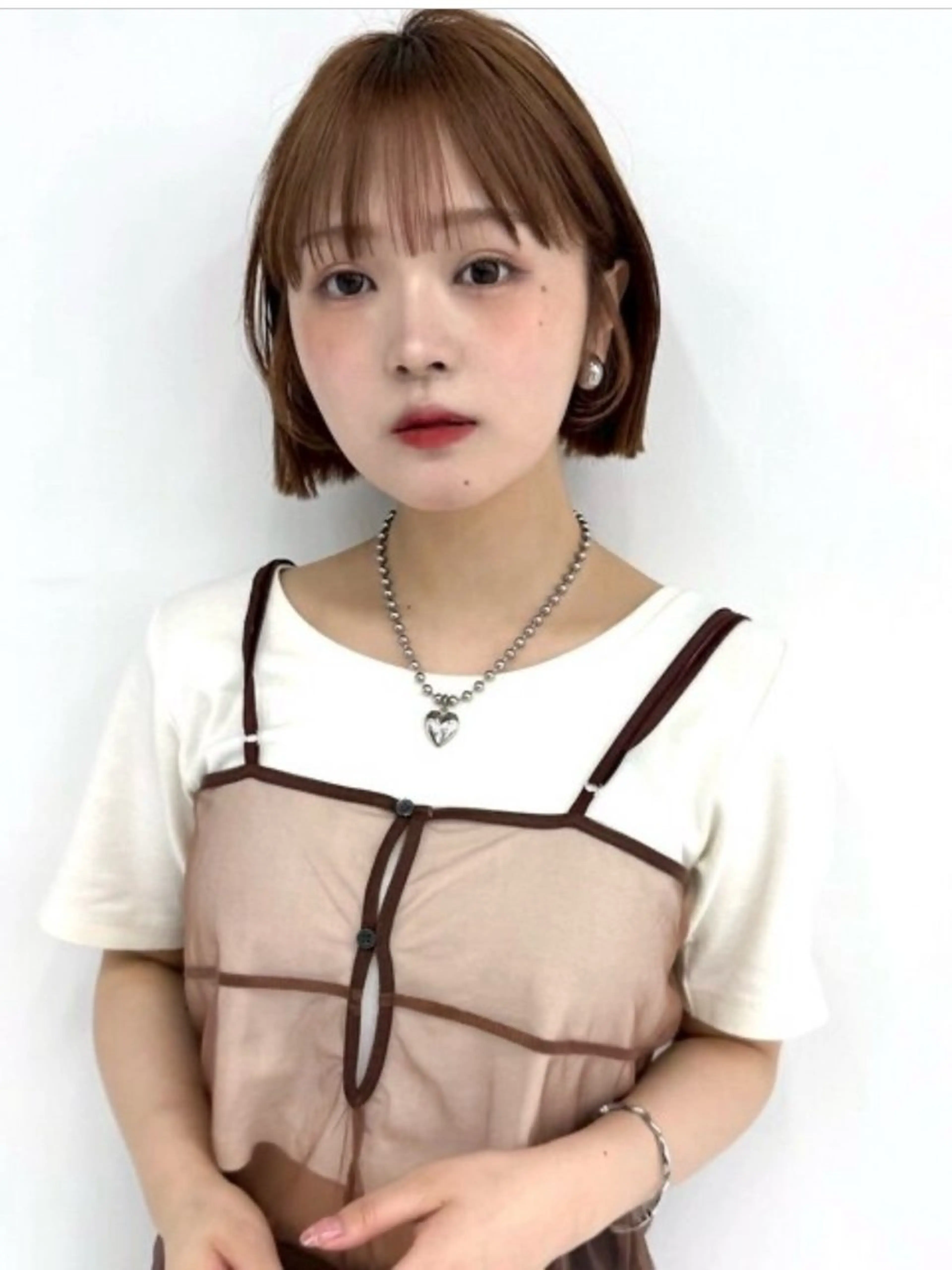 ショート カラー オレンジ ヘアカラー ✰︎ サヤカ ✰︎のヘアスタイル