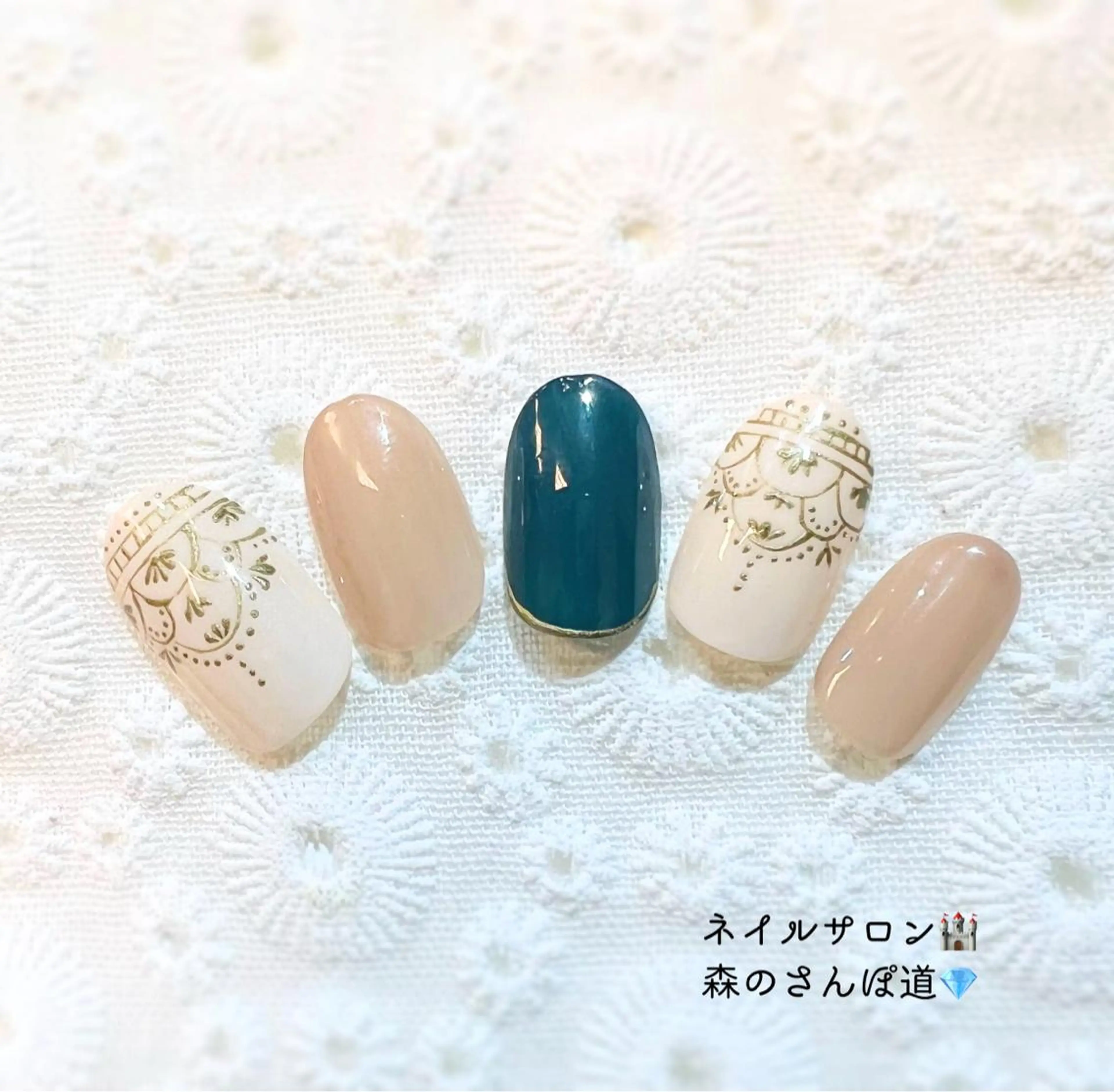 ネイル ハンドネイル 森のさんぽ道所属・ショートネイル 森のさんぽ道のネイルデザイン