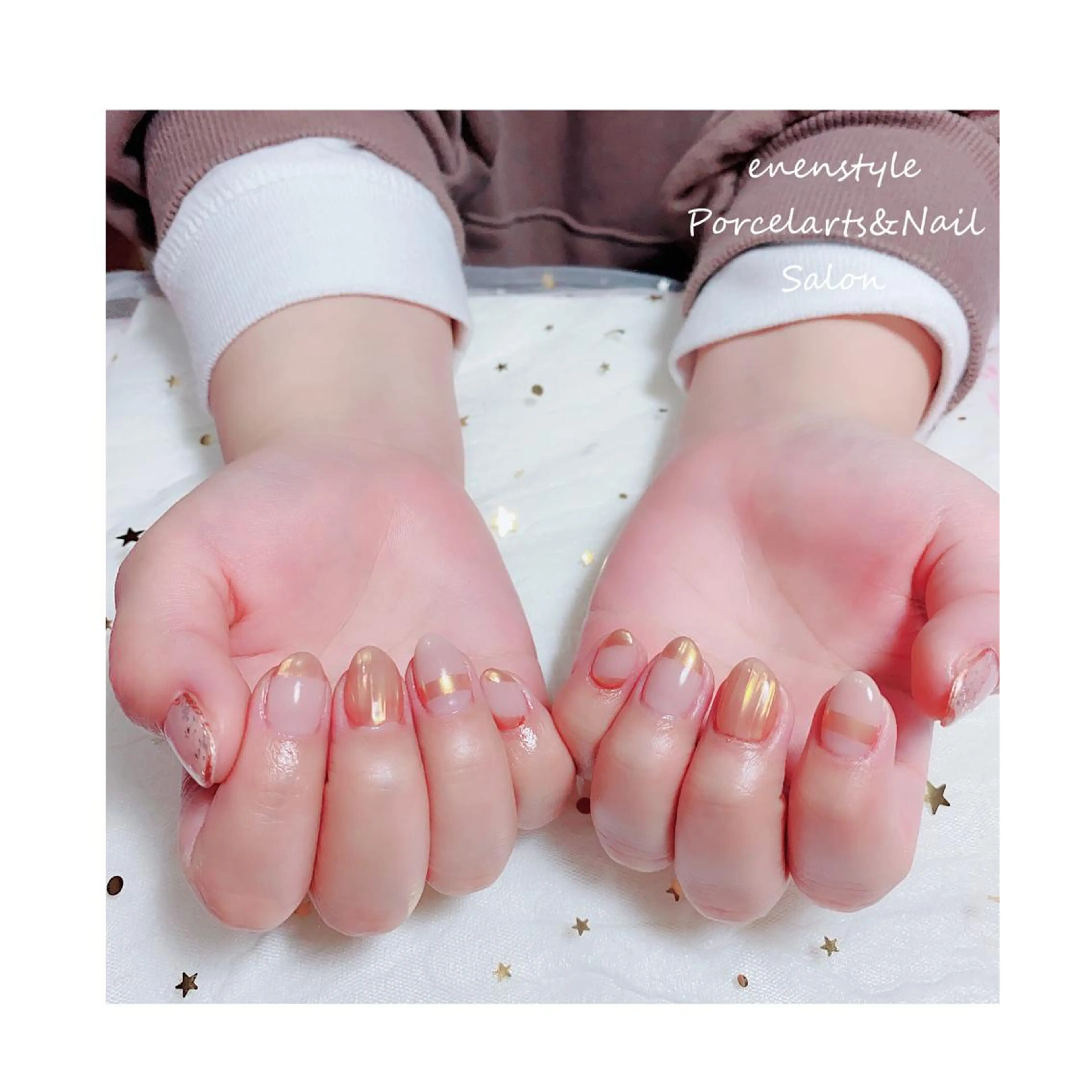 ショート ネイル ジェルネイル ニュアンスネイル オフィスネイル ワンカラーネイル パラジェル ハンドネイル 👑enen style👑のネイルデザイン
