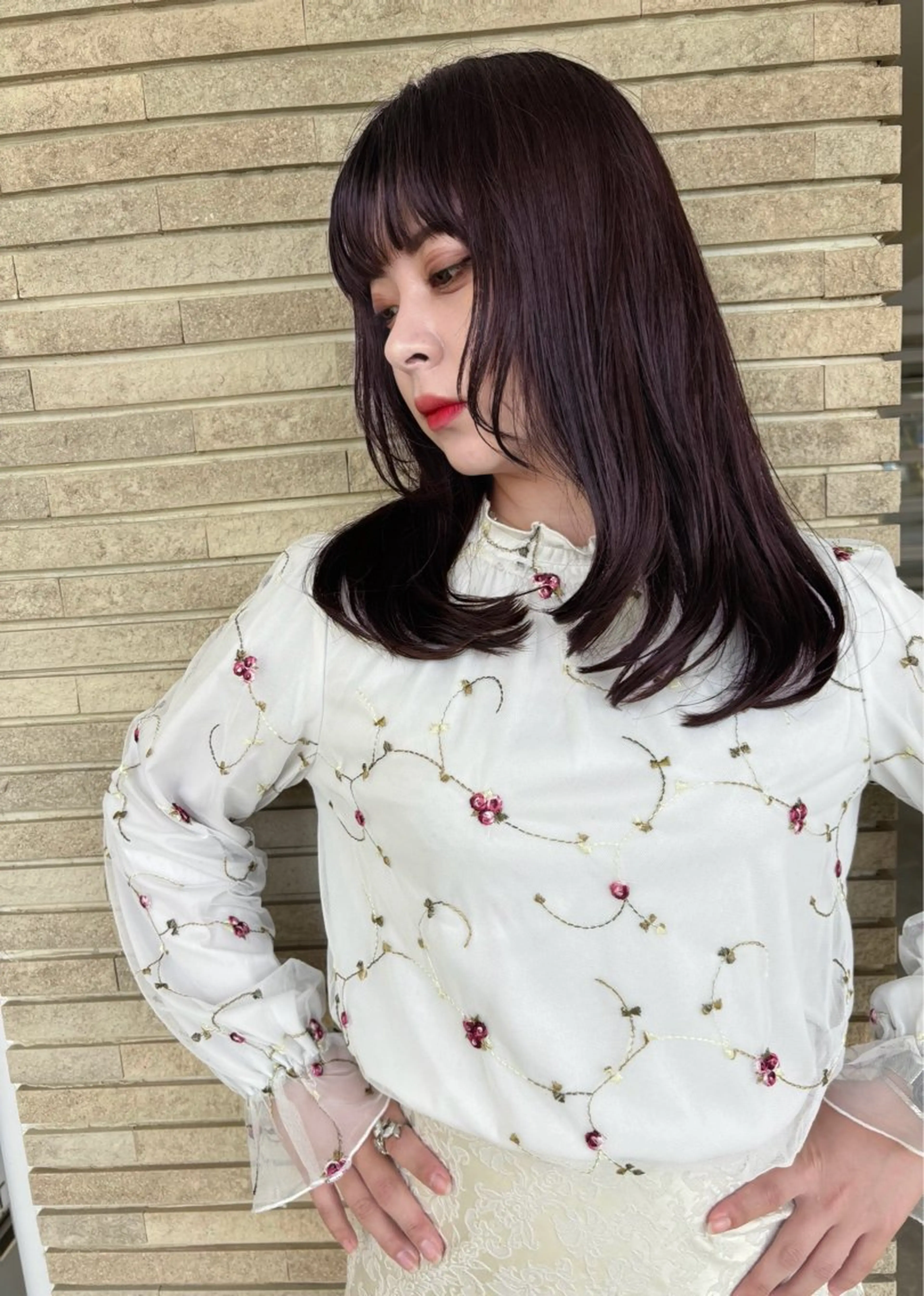 ミディアム カラー イルミナカラー カット ヘアカラー grand juteのヘアスタイル