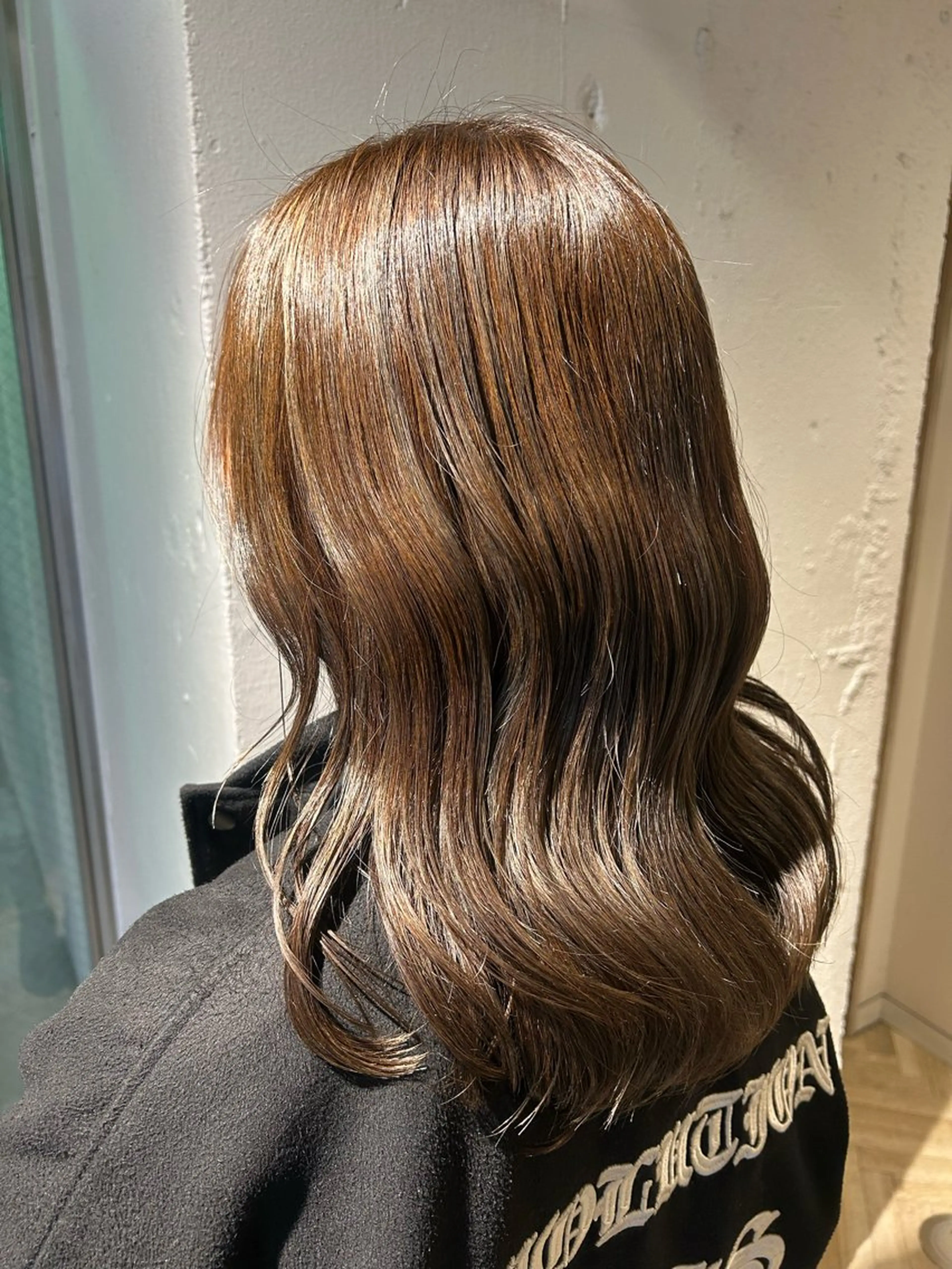 ロング カラー ベージュカラー オリーブベージュ ヘアカラー トリートメント 艶カラー🌸アレンジ 🌹Sally🕊️のその他イメージ